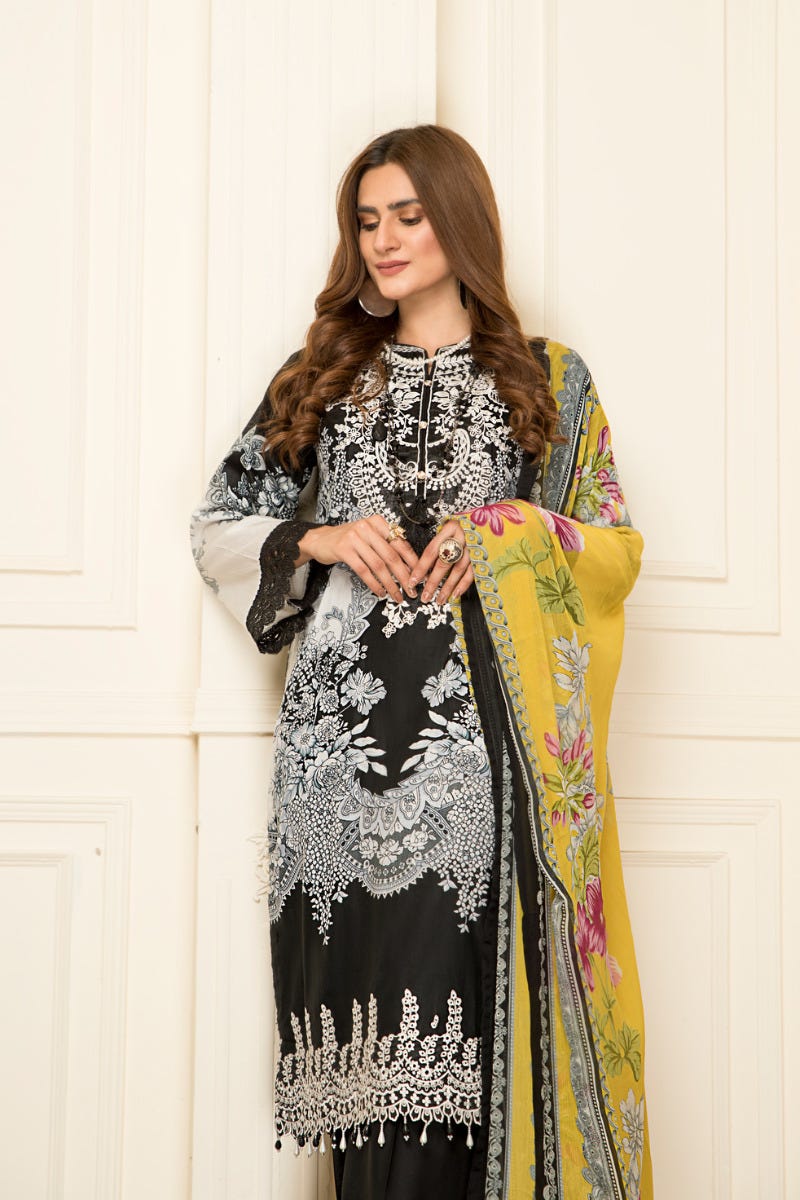 Ready to Wear Lawn Embroidered 3Pcs Collection by Zimal 04