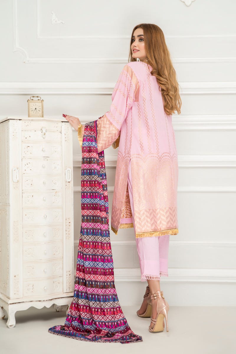 Winter Jacquard 3 Pcs Embroidered Collection by Zimal 07