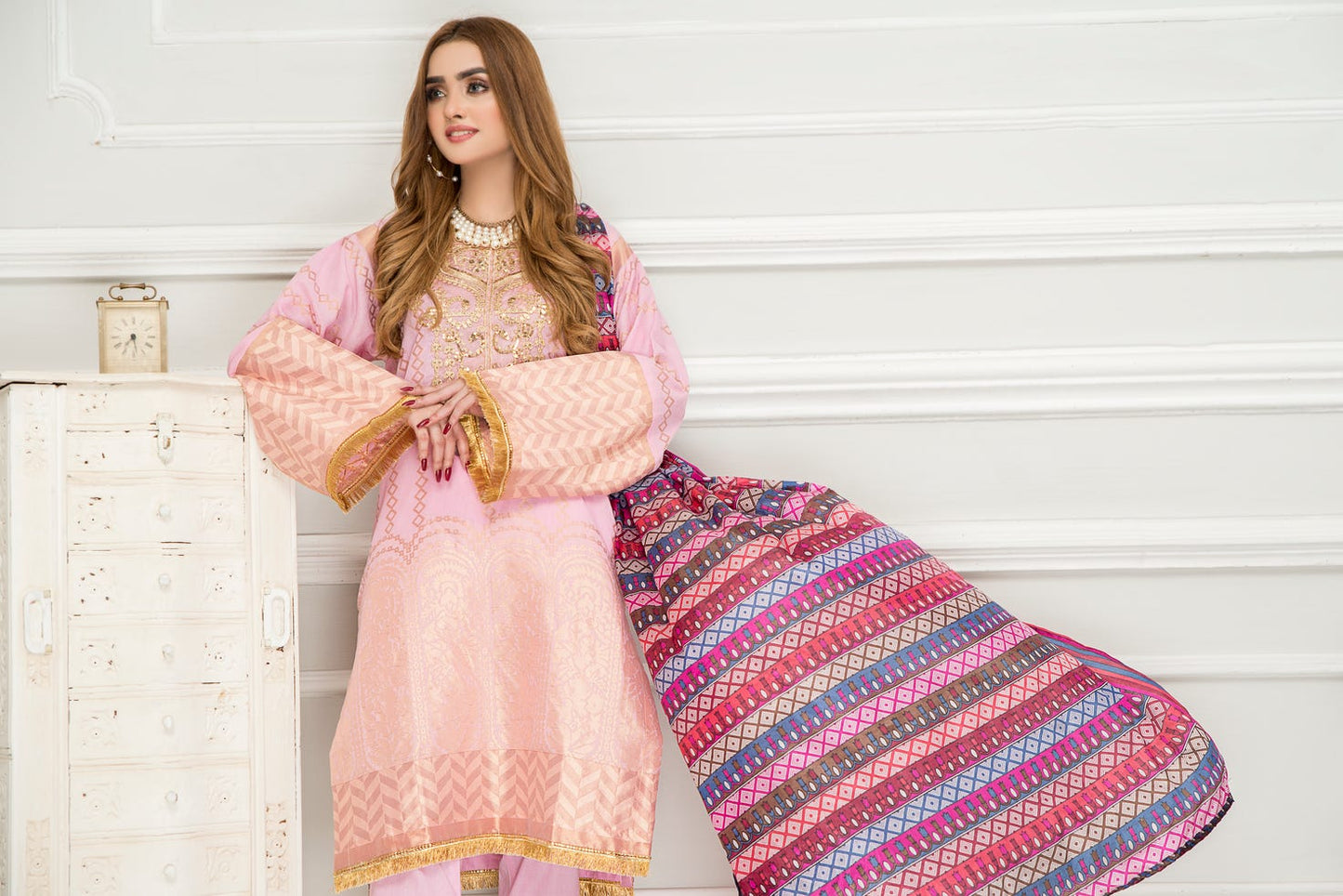 Winter Jacquard 3 Pcs Embroidered Collection by Zimal 07