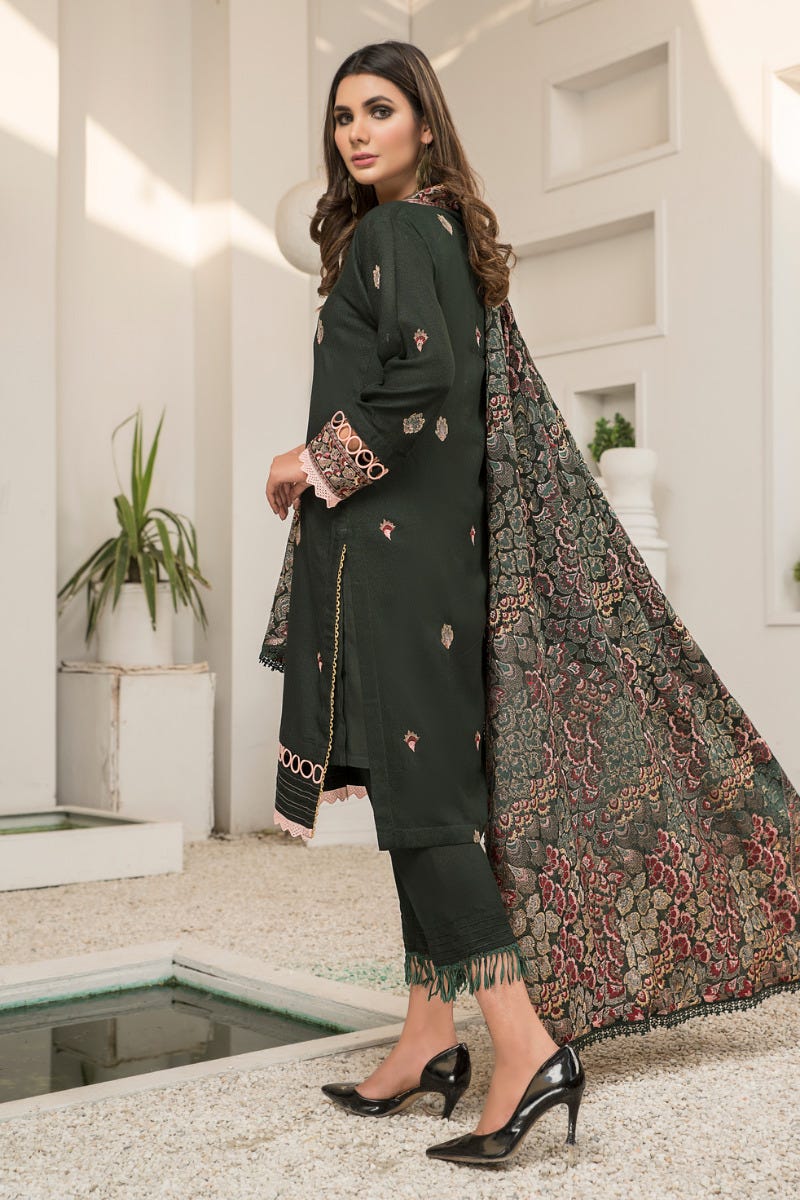 Winter Karandi 3 Pcs Embroidered Shawl Collection by Zimal 02