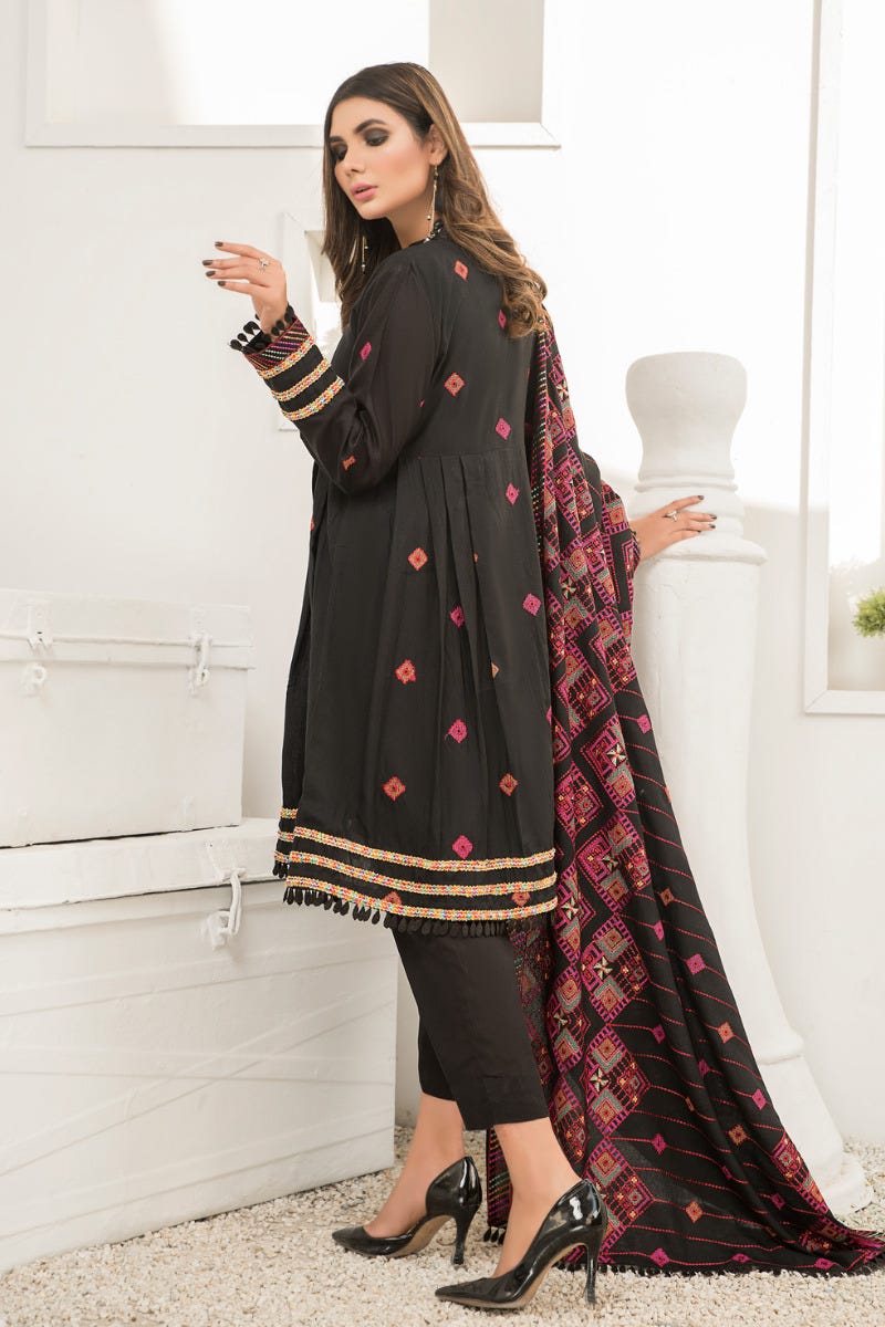Winter Karandi 3 Pcs Embroidered Shawl Collection by Zimal 05