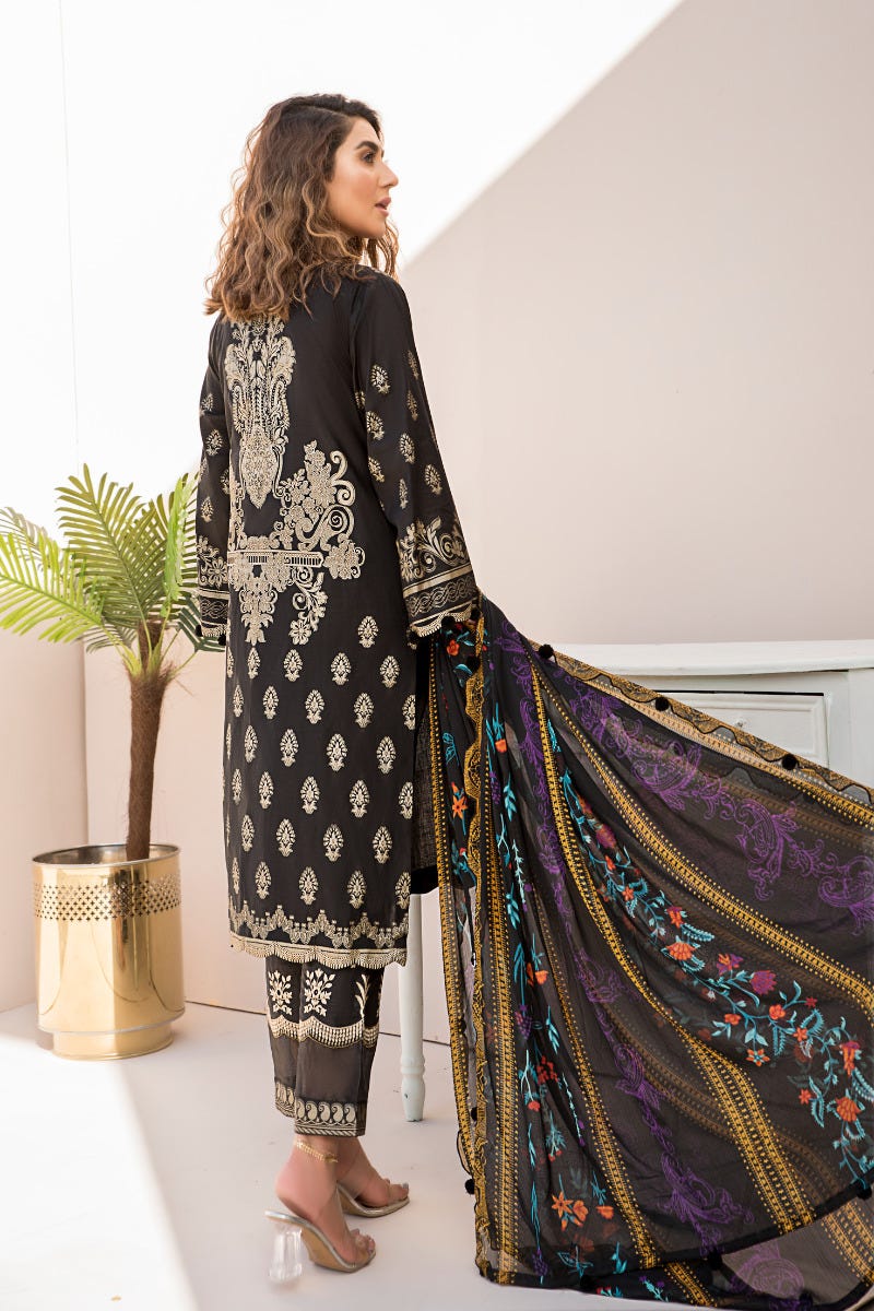 Ready to Wear Embroidered Lawn 3 Pcs Collection by Zimal 03