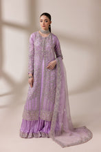 Lavender Embellished Organza Cape with Lehenga & Dupatta | Rasm by Mona – MKR6