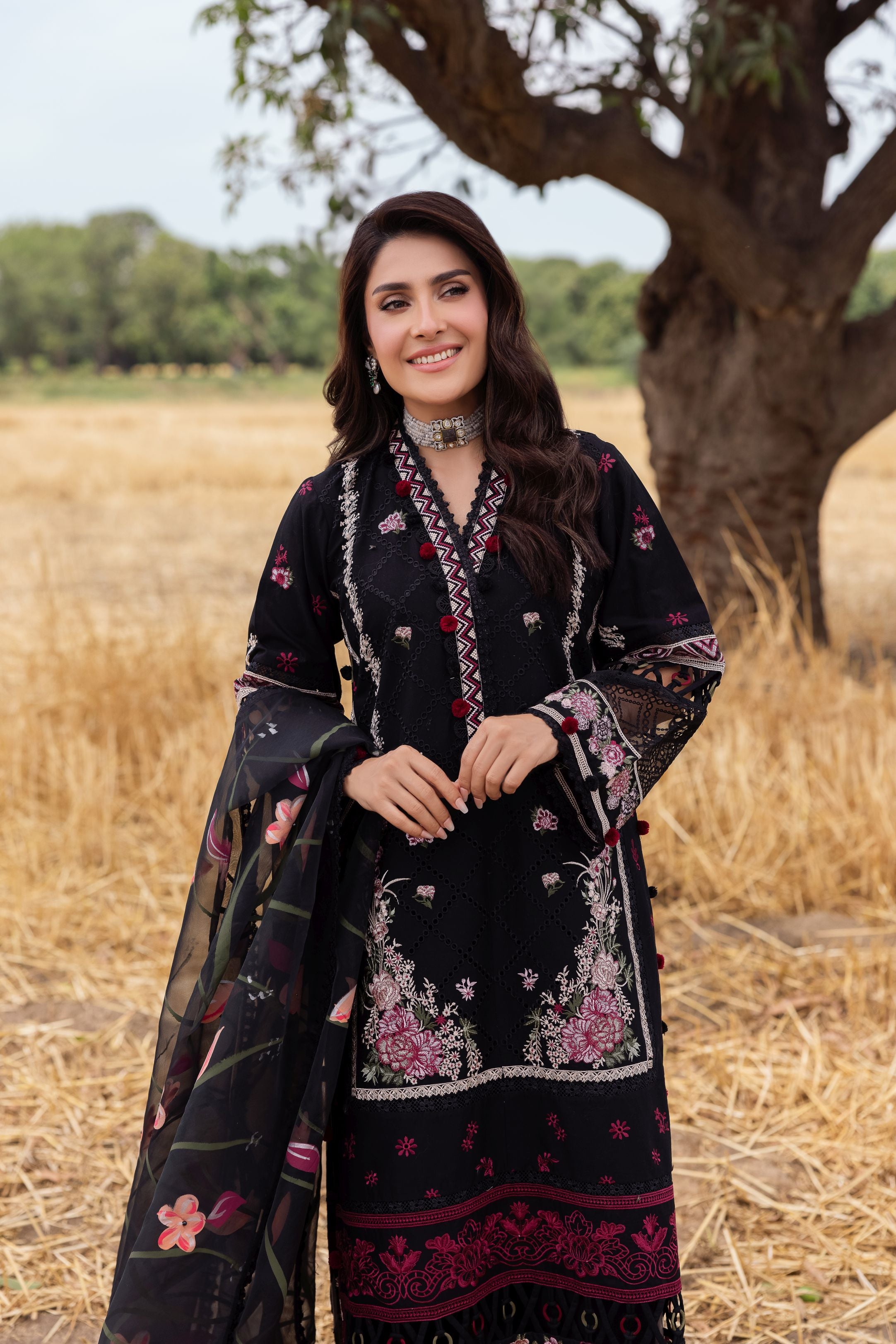 Taaron Jaisi by Mona – Matching Mother Daughter Black Palazzo Outfits – TJM6