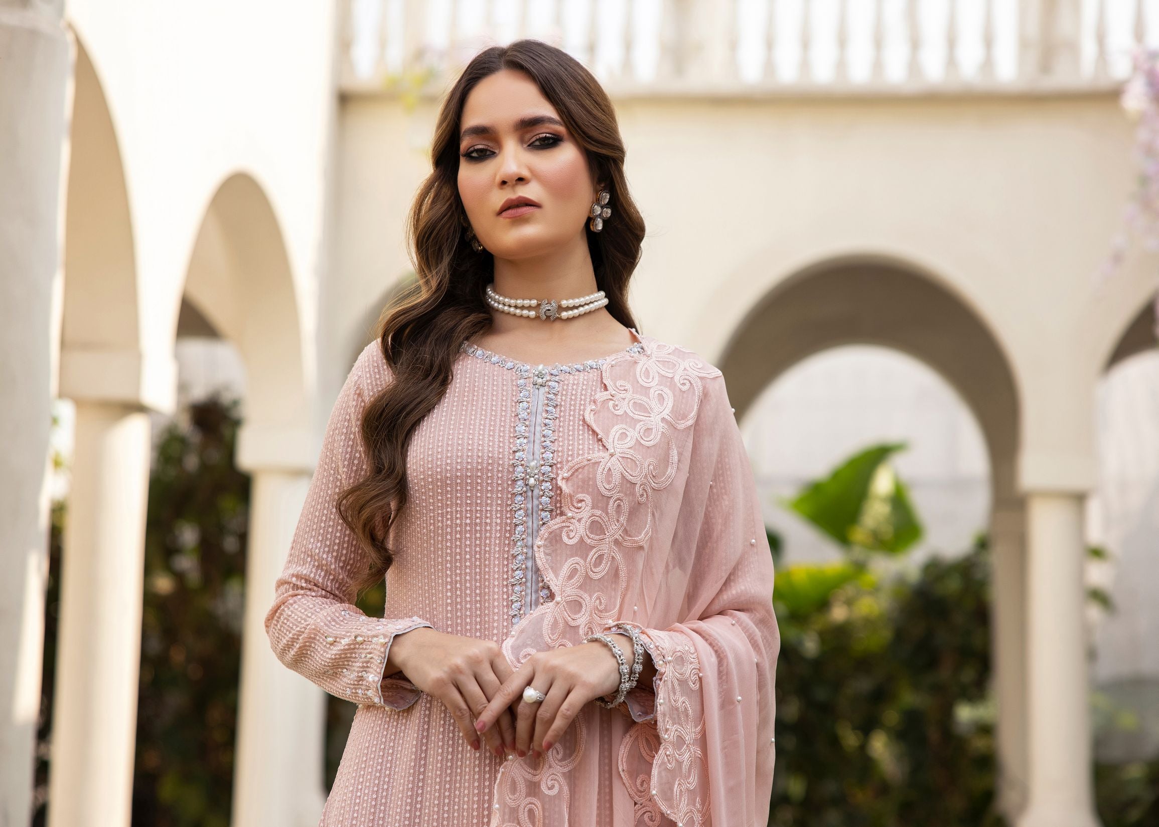 3pc Formal Ready to Wear Dress by Mona C1
