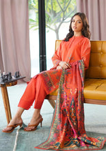 Winter Weaves by Sahar – 3pc Printed Khaddar Floral Suit with Lace Detailing WWS2