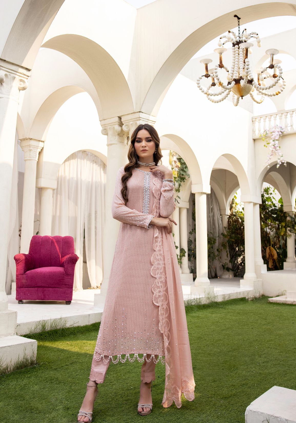 3pc Formal Ready to Wear Dress by Mona C1