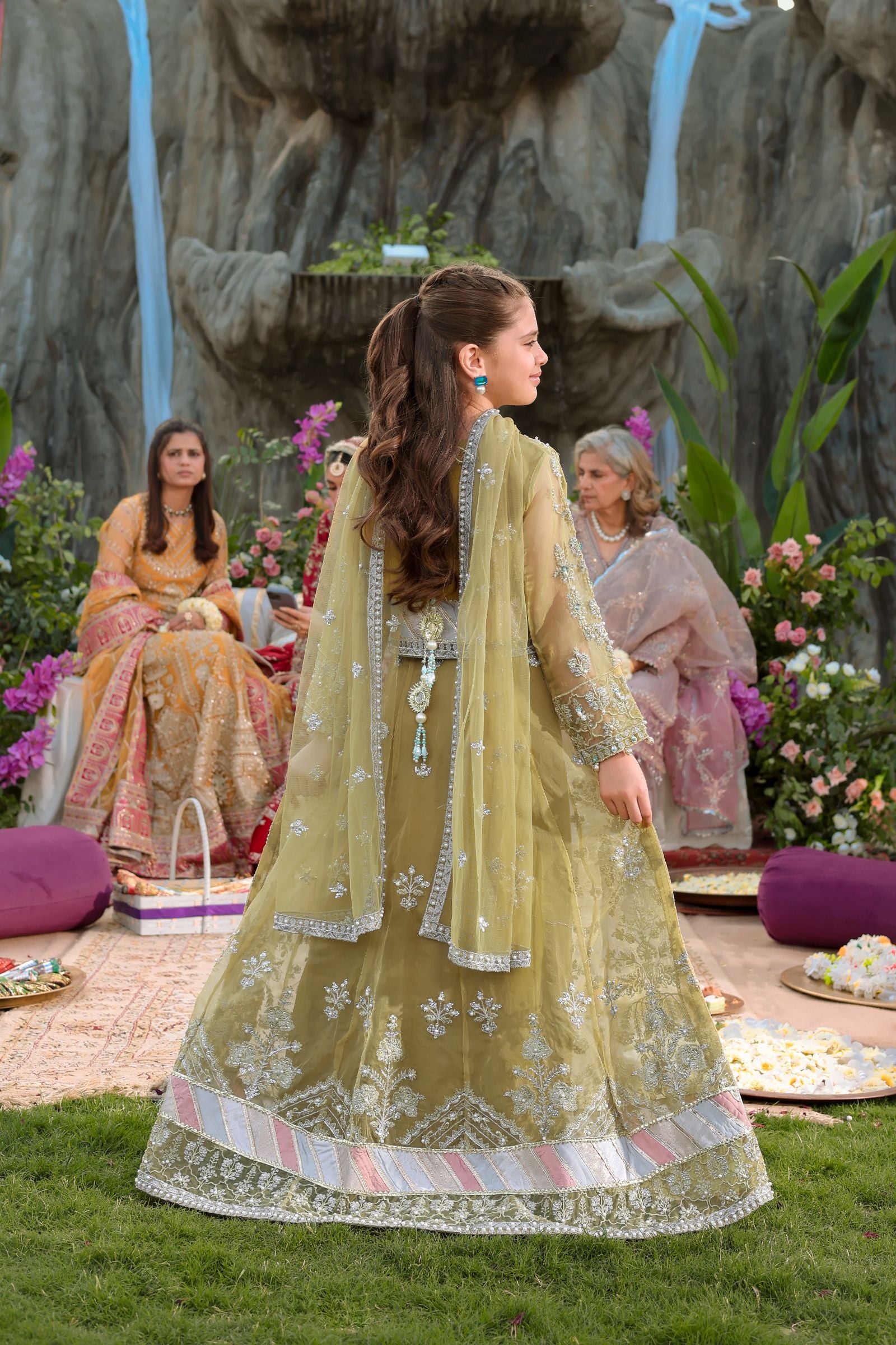 Formal Choli & Lehnga Set | Formal Mother-Daughter Twinning by Aroosh TTAH4