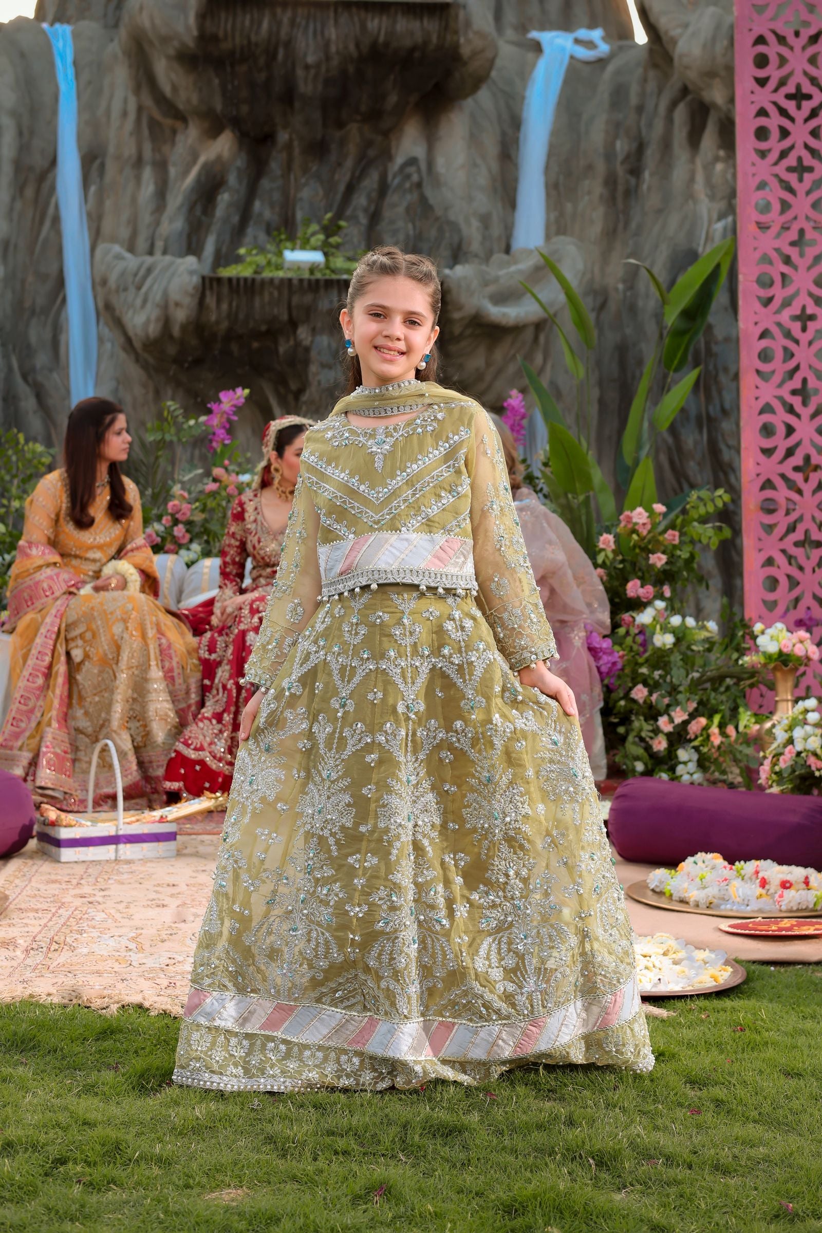 Formal Choli & Lehnga Set | Formal Mother-Daughter Twinning by Aroosh TTAH4