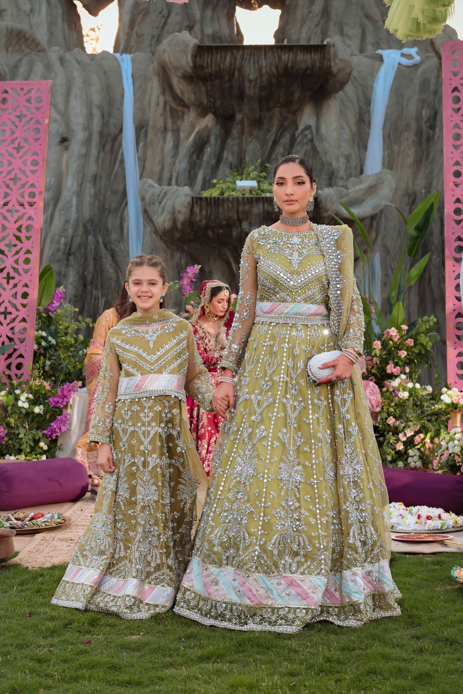 Formal Choli & Lehnga Set | Formal Mother-Daughter Twinning by Aroosh TTAH4
