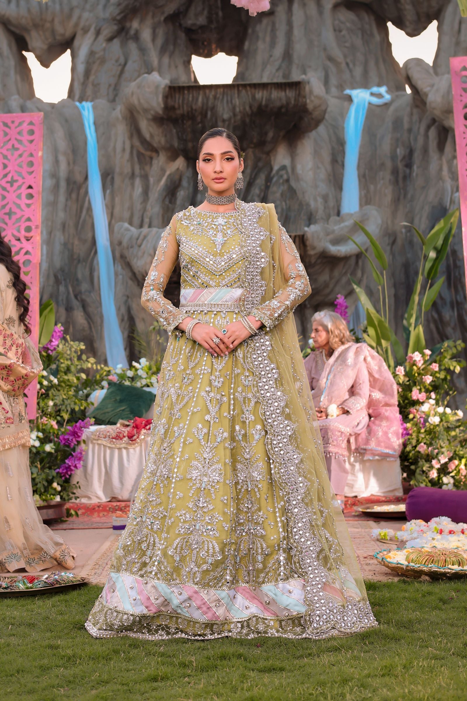 Formal Choli & Lehnga Set | Formal Mother-Daughter Twinning by Aroosh TTAH4