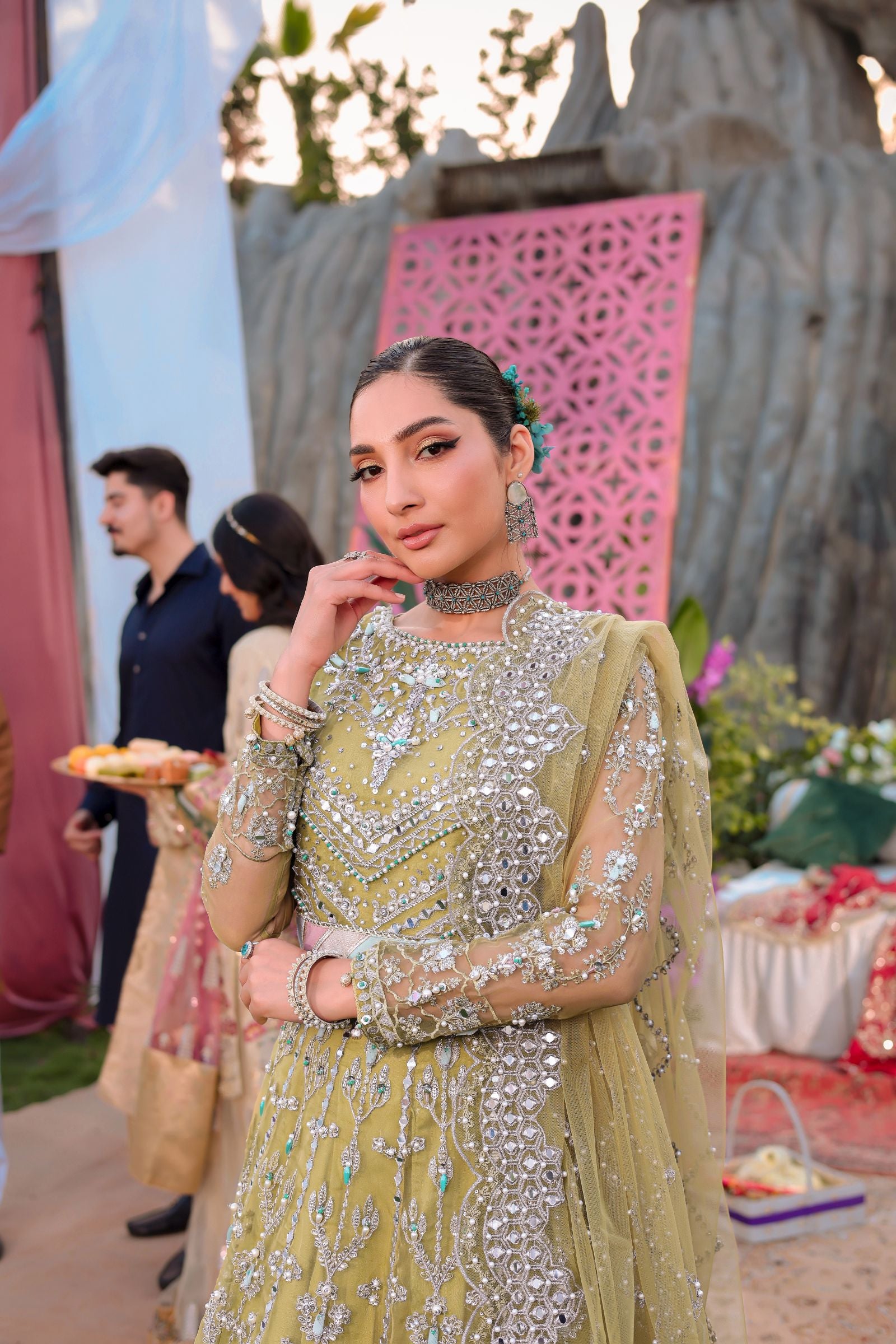 Formal Choli & Lehnga Set | Formal Mother-Daughter Twinning by Aroosh TTAH4