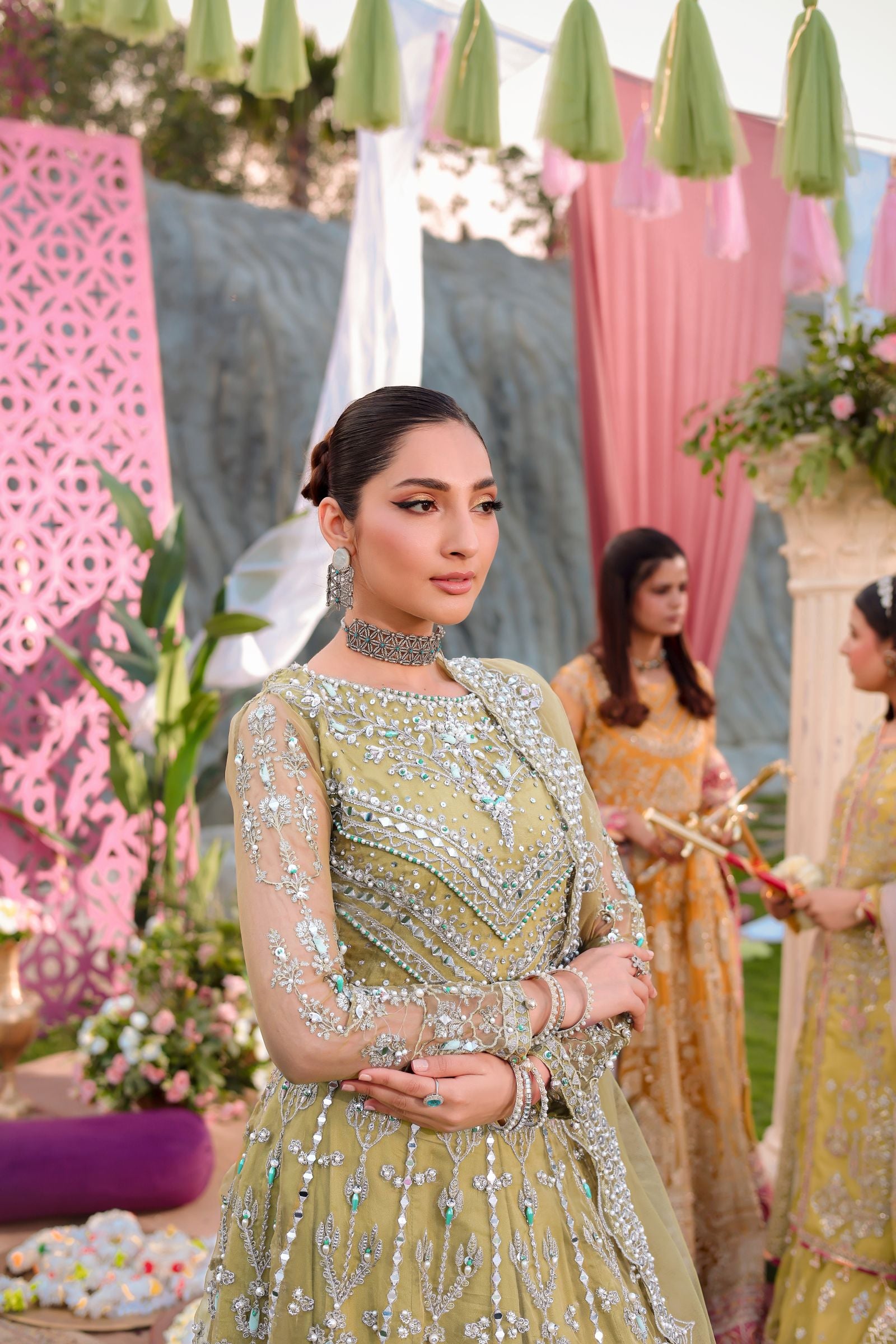 Formal Choli & Lehnga Set | Formal Mother-Daughter Twinning by Aroosh TTAH4