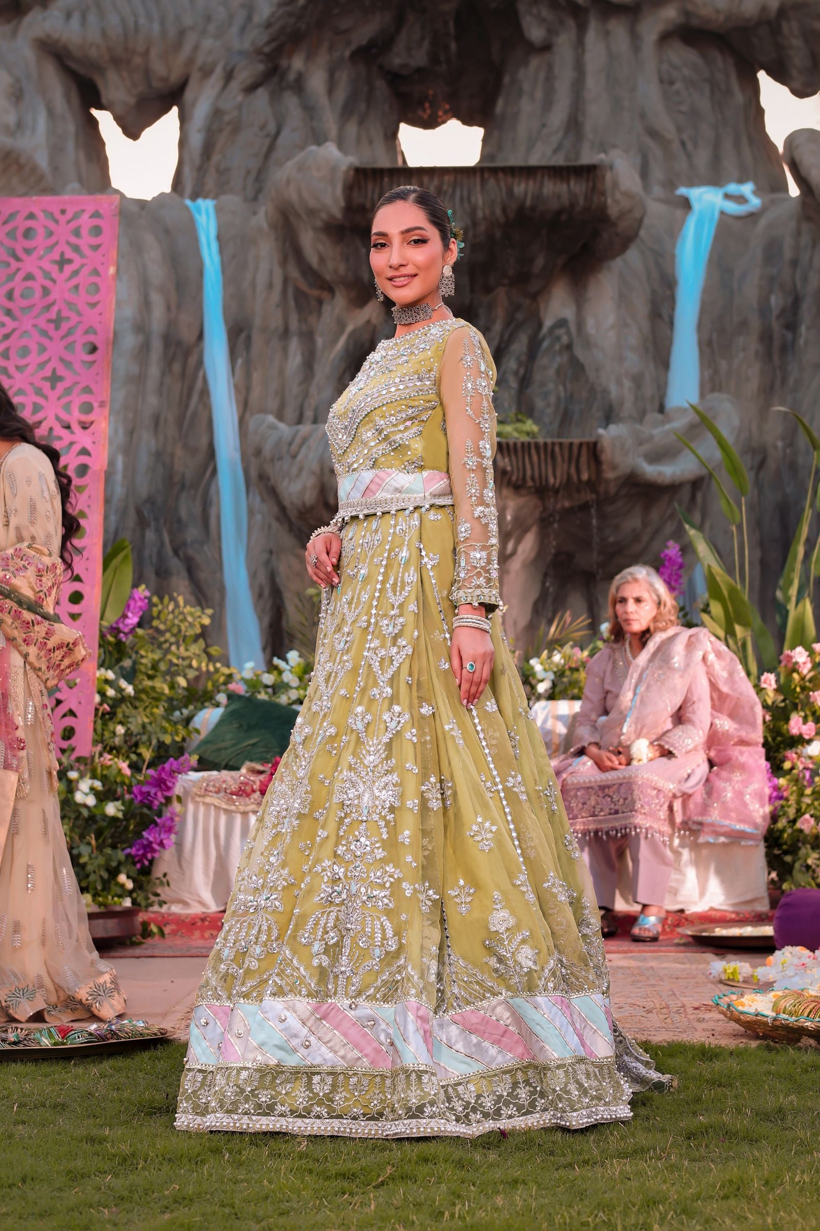 Formal Choli & Lehnga Set | Formal Mother-Daughter Twinning by Aroosh TTAH4