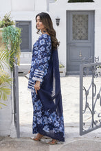 Aabpara Blue Garden Bloom Tanadora Lawn 3pc Suit – SLF3