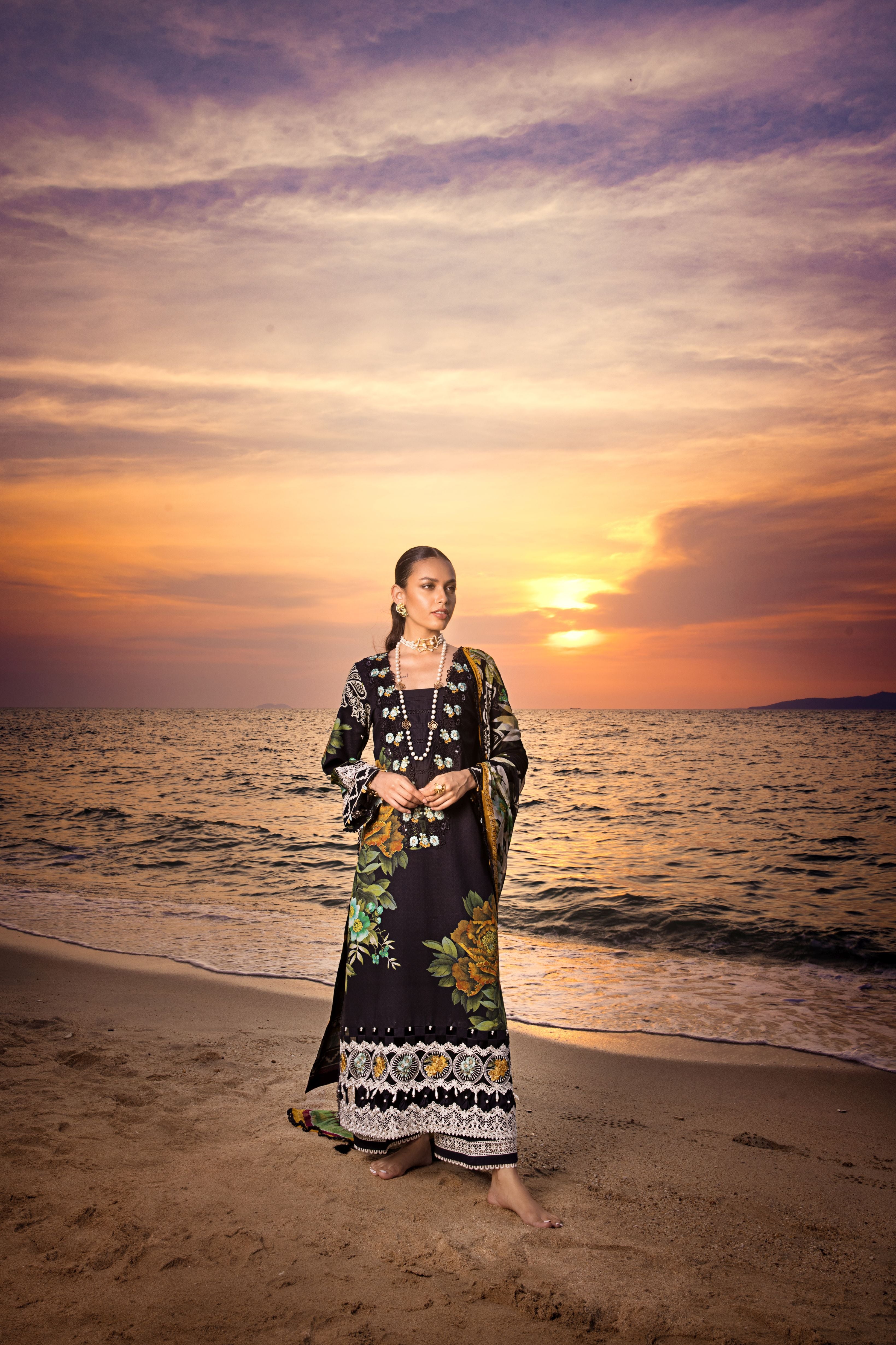 ELAF Signature Lawn Collection ESL-08B NIGHTFALL