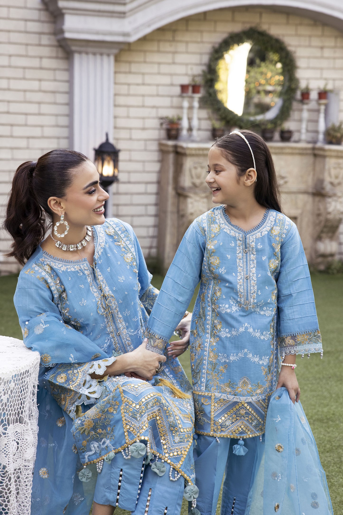Luxury Jacquard EID Collection For Girls by Mona MJG1
