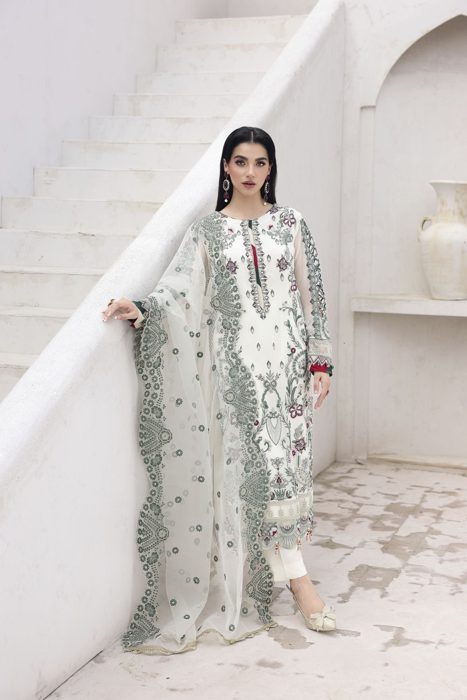 Rasm by Mona – 3pc Chiffon Semi Fomal Dress MKR8