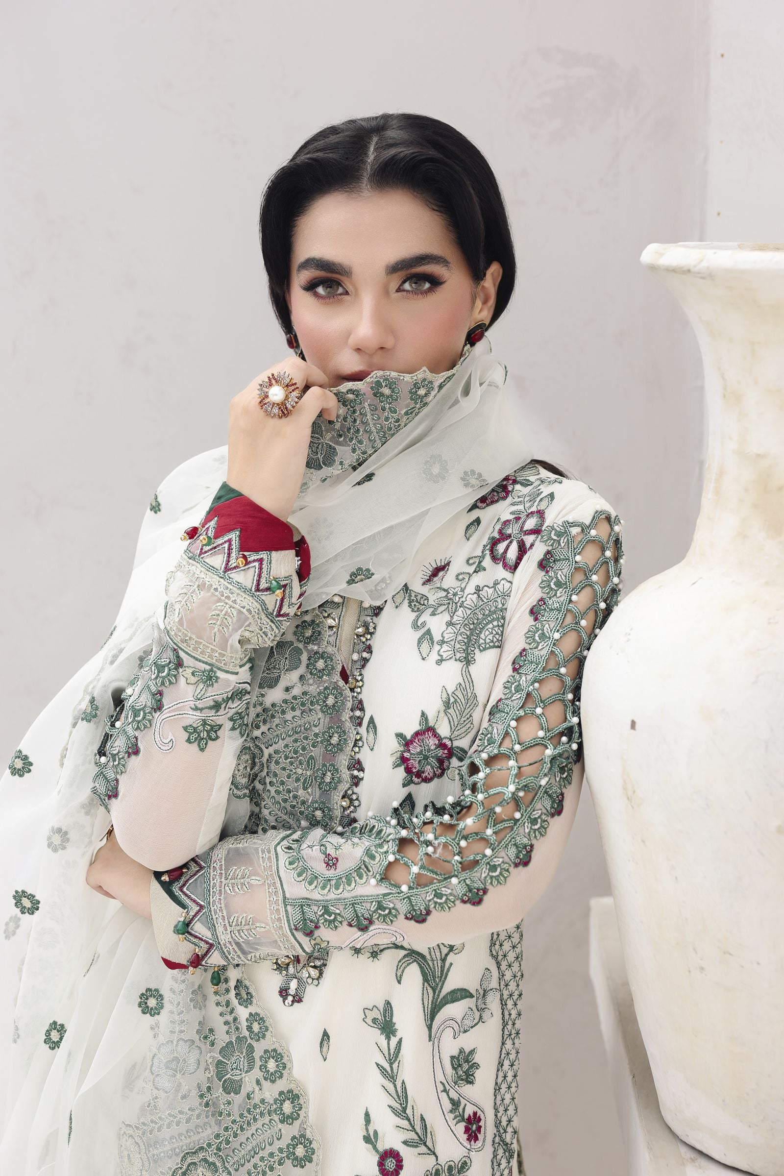 Rasm by Mona – 3pc Chiffon Semi Fomal Dress MKR8