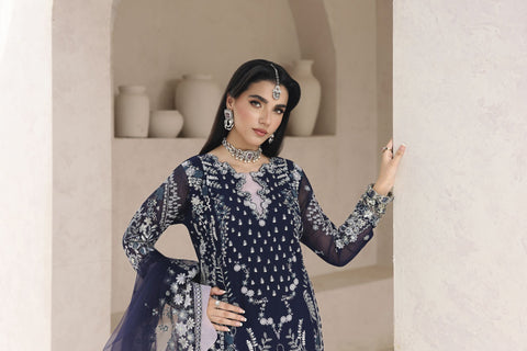 Rasm by Mona – 3pc Chiffon Formal Dress MKR12