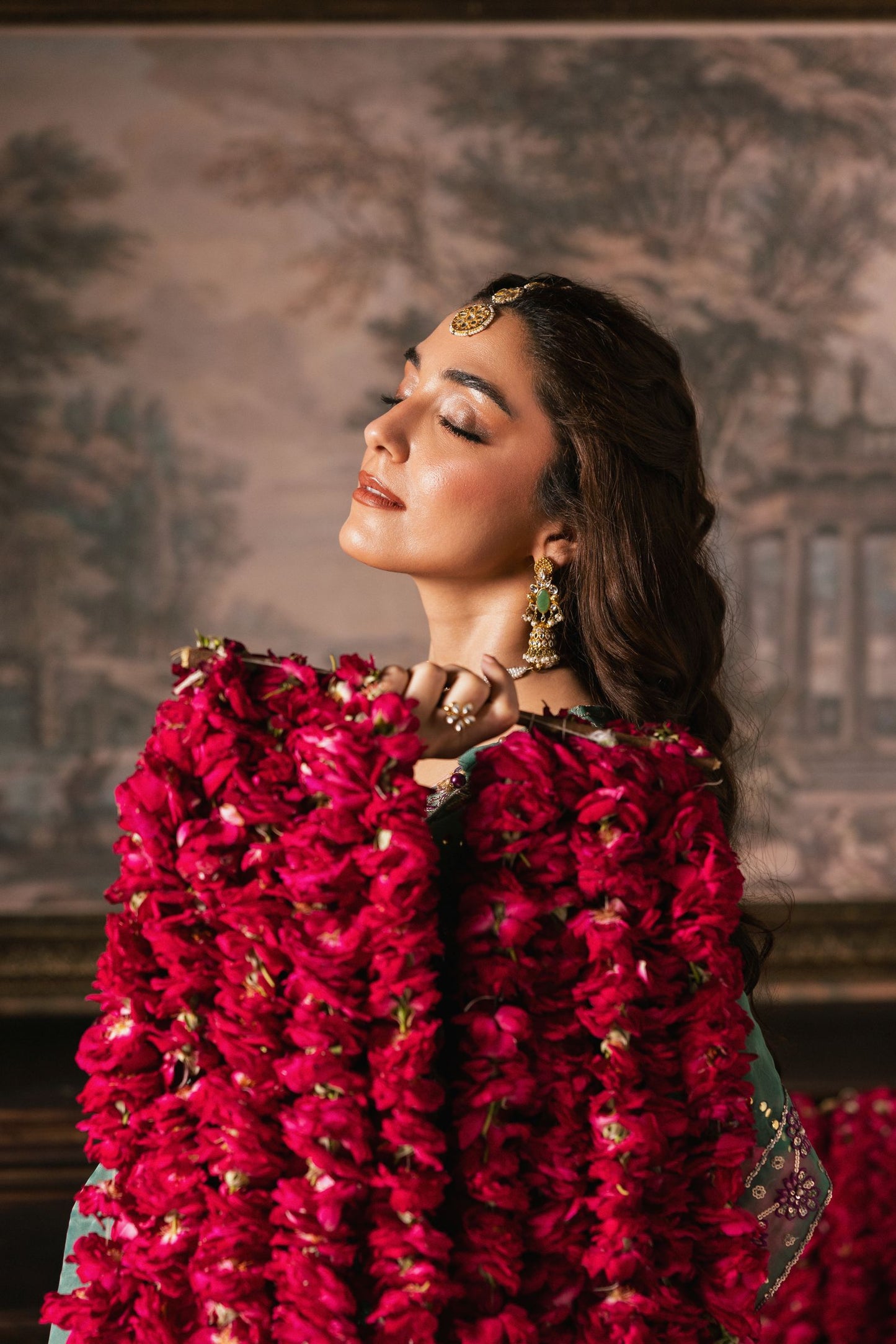 The Maya Edition by Mona – Handworked Organza Front-Open Maxi & Shararah Maya2