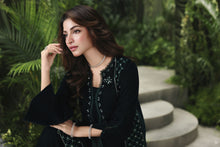 Velvet Story by Ain – Embellished Velvet Shirt with Panel Shararah VSA4