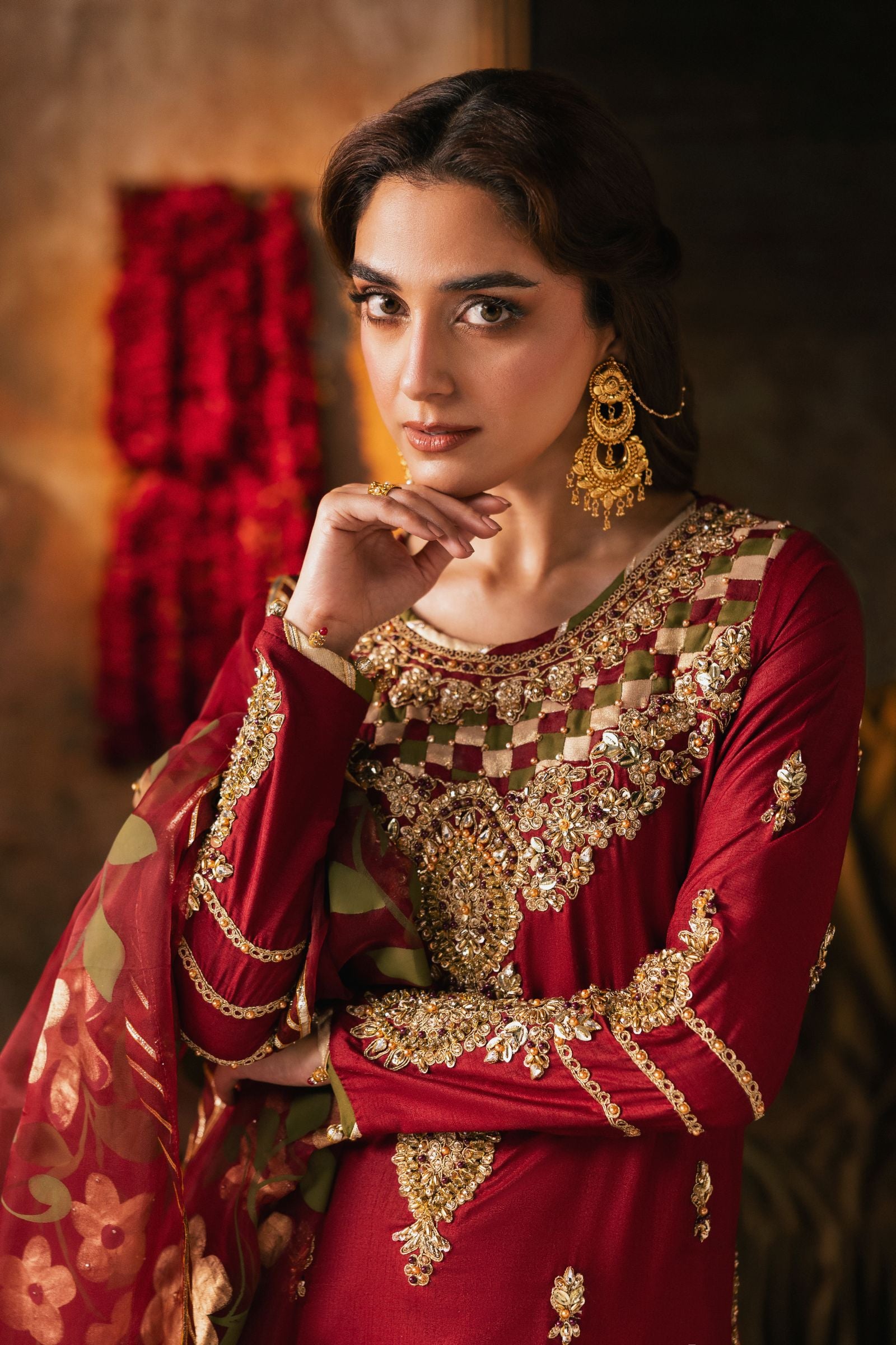 The Maya Edition by Mona – Handworked Raw Silk Formal Dress Maya3