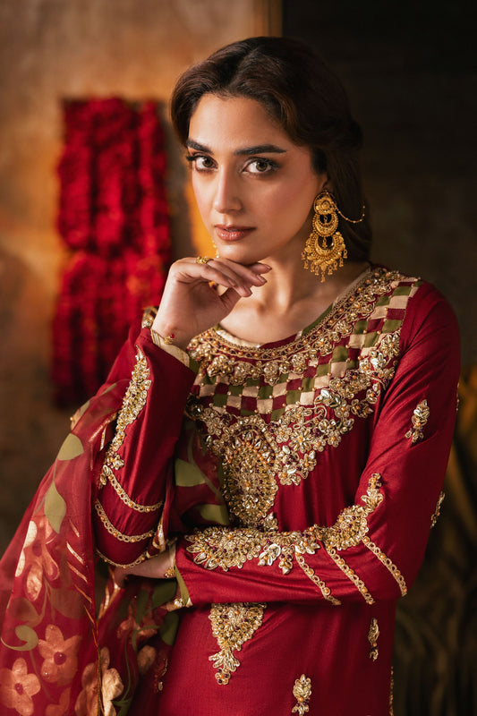 The Maya Edition by Mona – Handworked Raw Silk Formal Dress Maya3