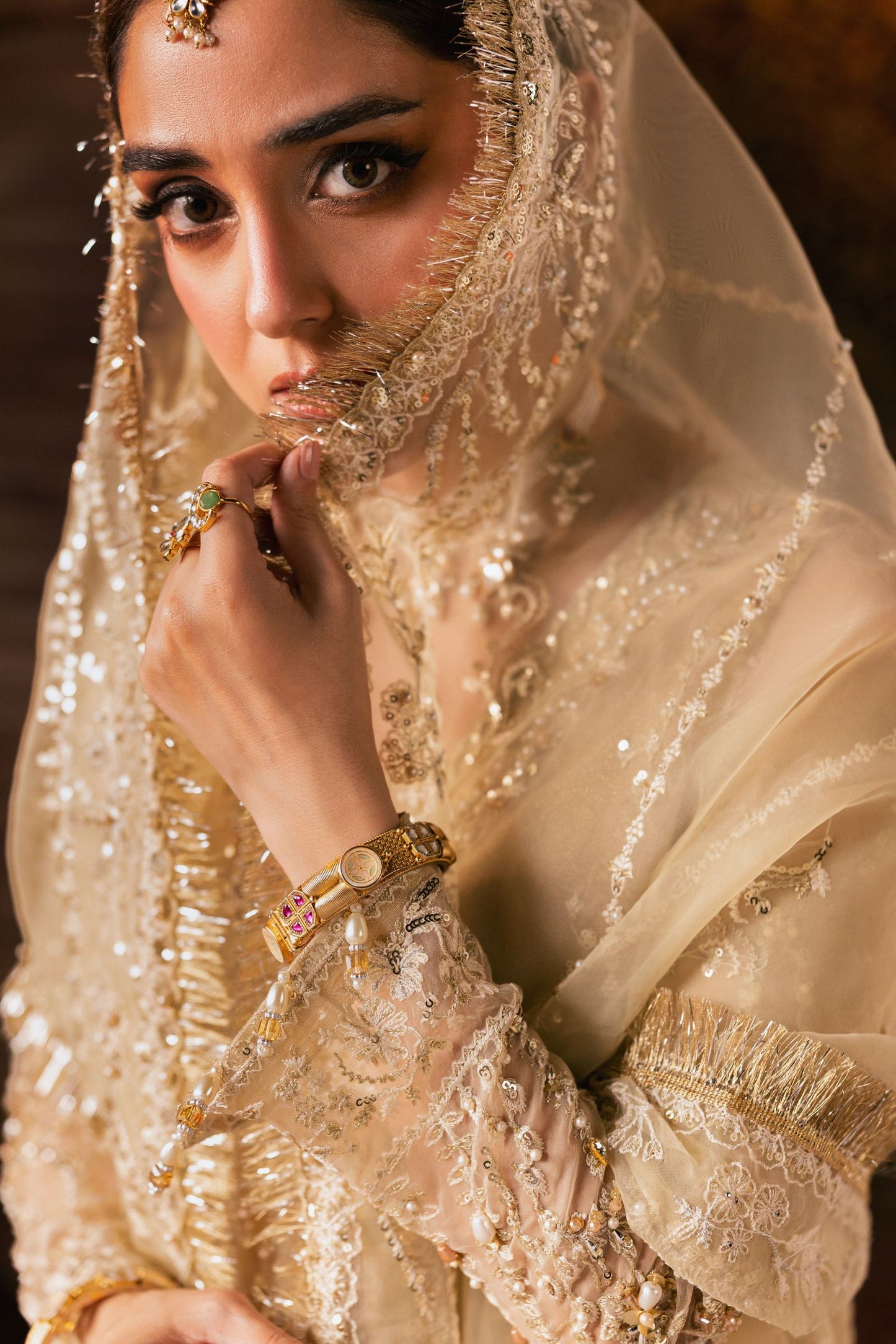 The Maya Edition by Mona – Handworked Organza Angrakha & Ghararah Maya1