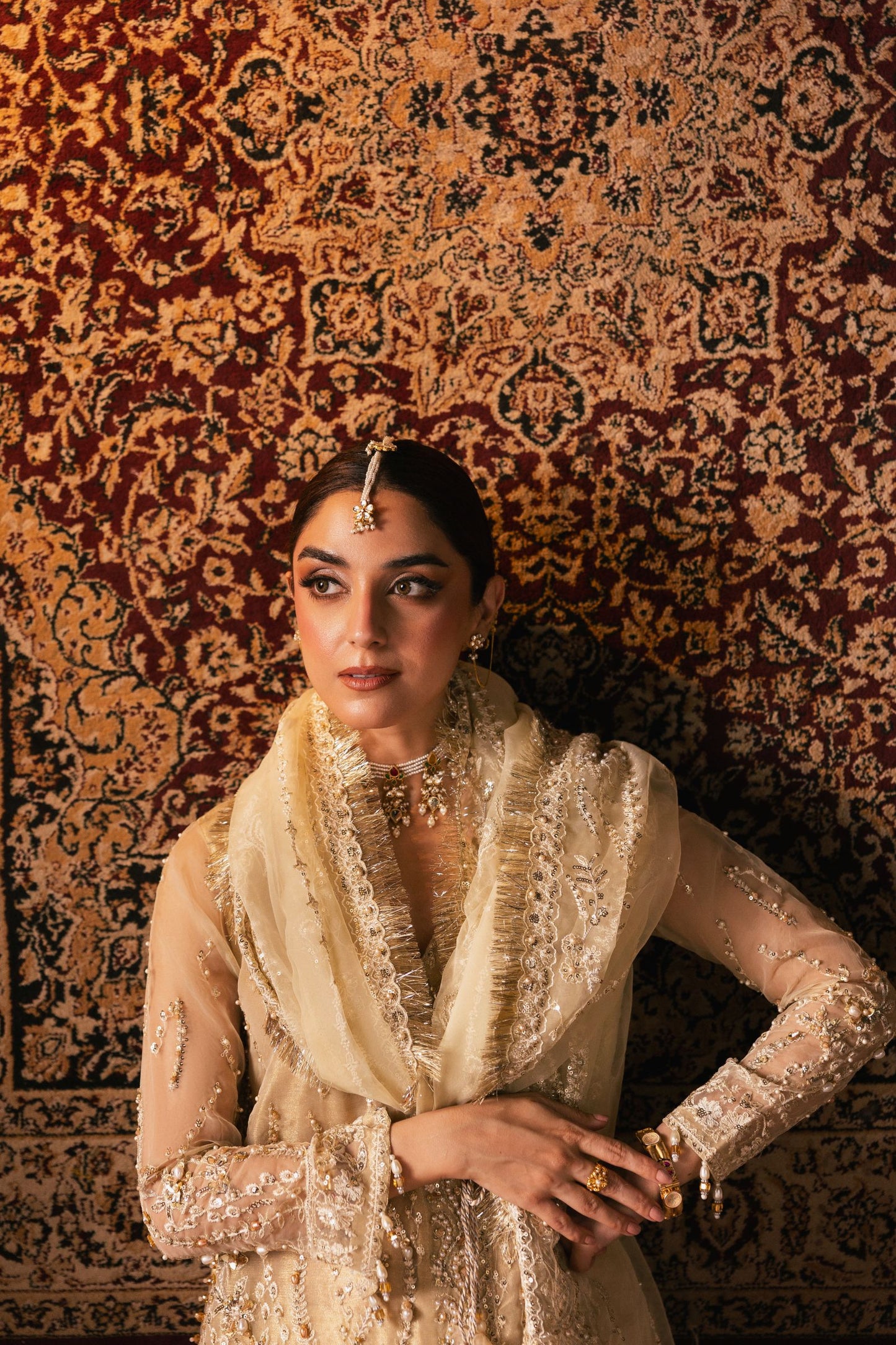 The Maya Edition by Mona – Handworked Organza Angrakha & Ghararah Maya1