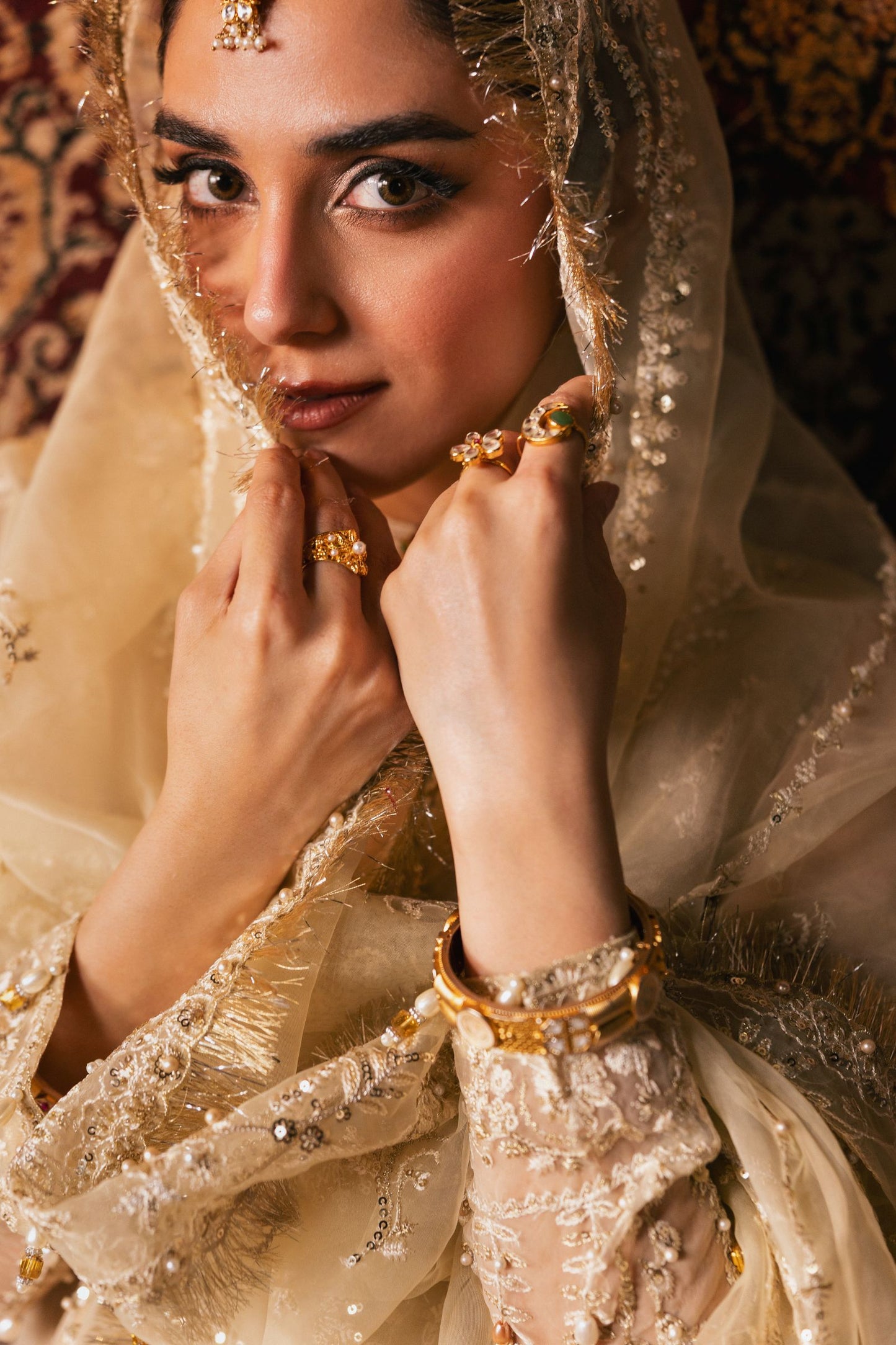 The Maya Edition by Mona – Handworked Organza Angrakha & Ghararah Maya1