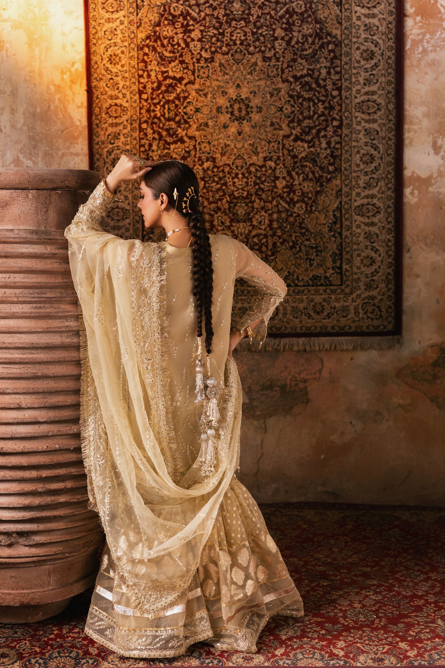 The Maya Edition by Mona – Handworked Organza Angrakha & Ghararah Maya1