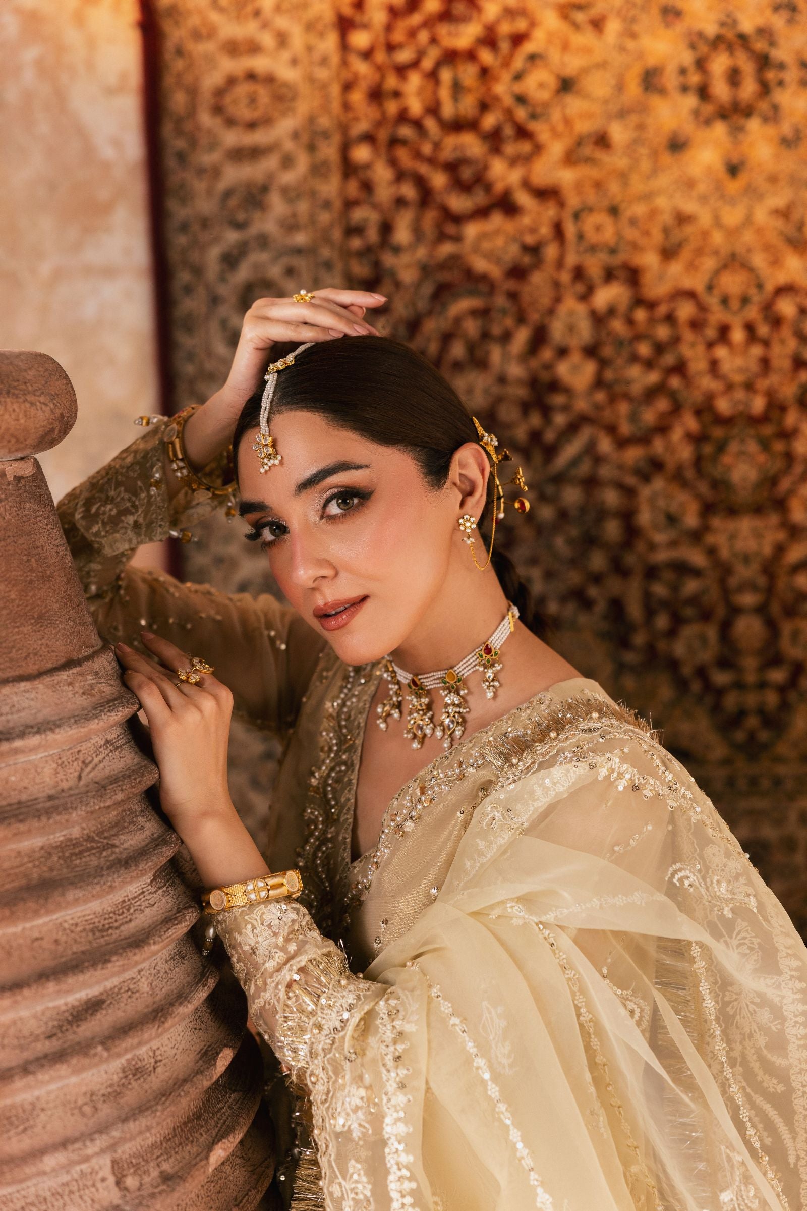 The Maya Edition by Mona – Handworked Organza Angrakha & Ghararah Maya1