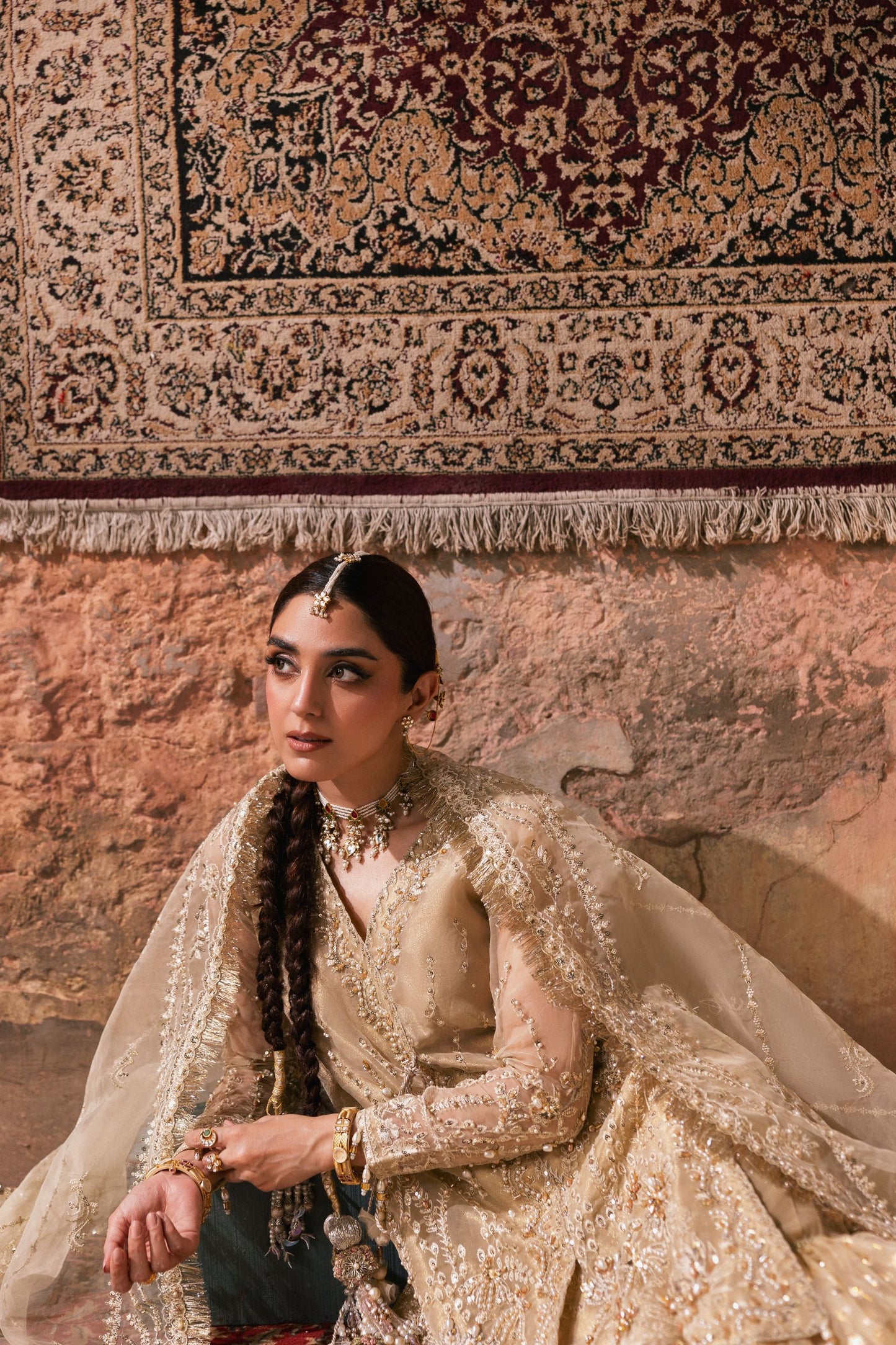 The Maya Edition by Mona – Handworked Organza Angrakha & Ghararah Maya1