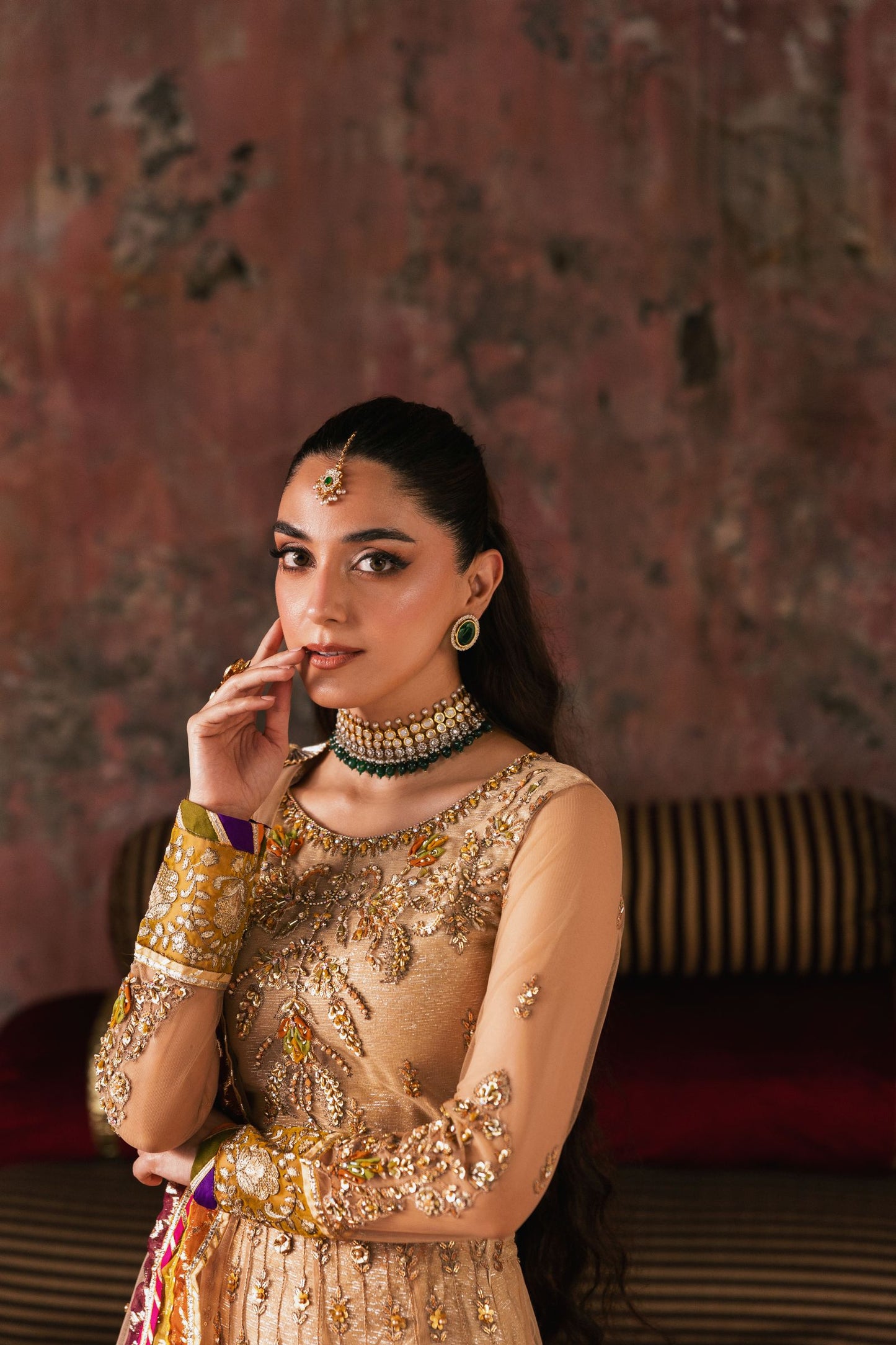 The Maya Edition by Mona – Handworked Net Choli & Sequin Lehnga Maya4