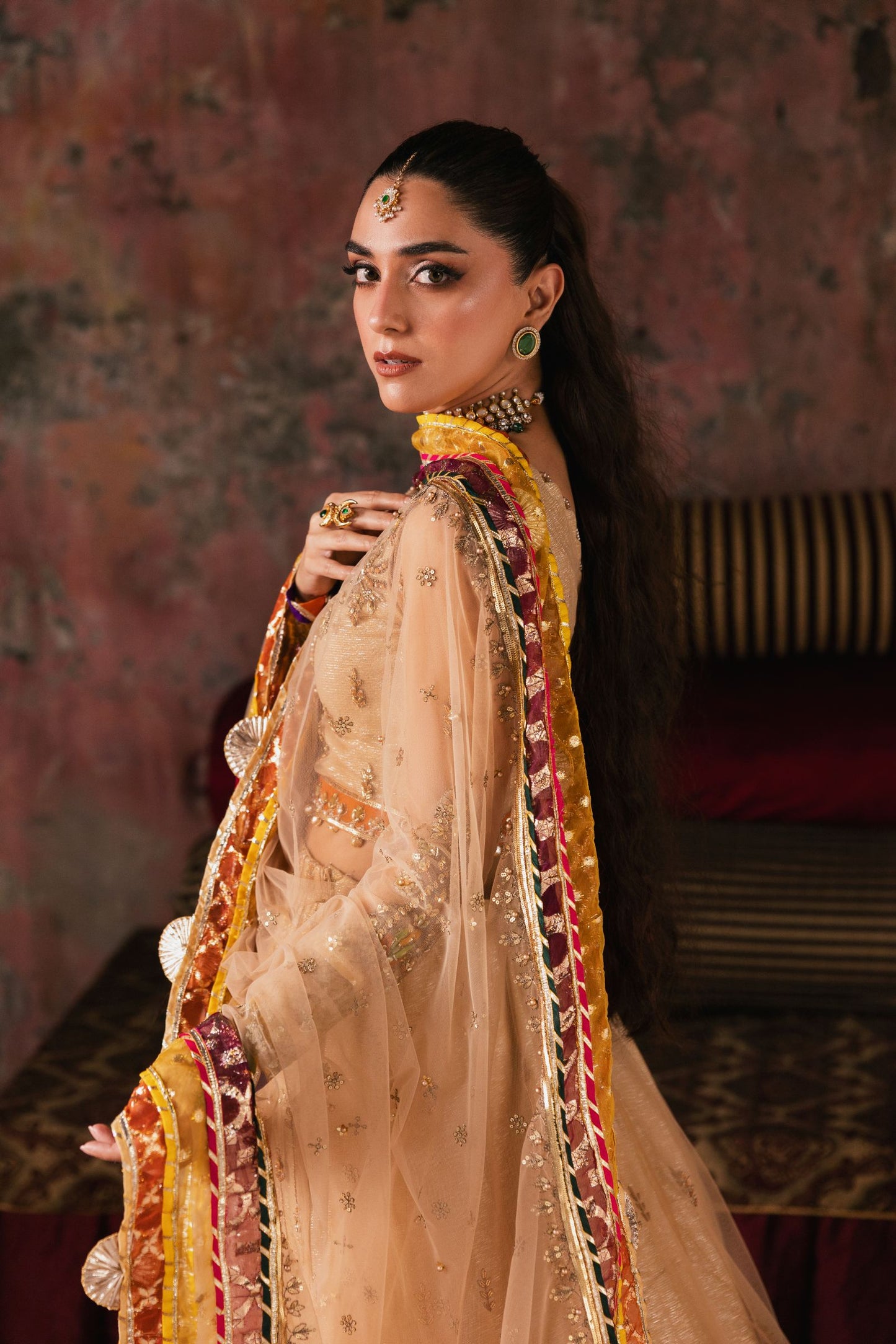The Maya Edition by Mona – Handworked Net Choli & Sequin Lehnga Maya4