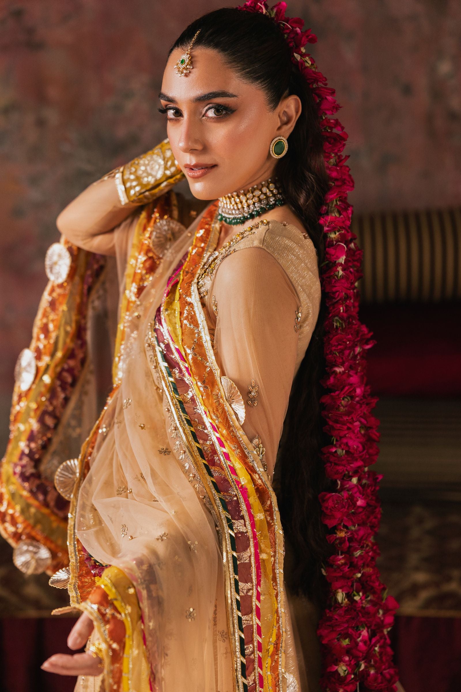 The Maya Edition by Mona – Handworked Net Choli & Sequin Lehnga Maya4