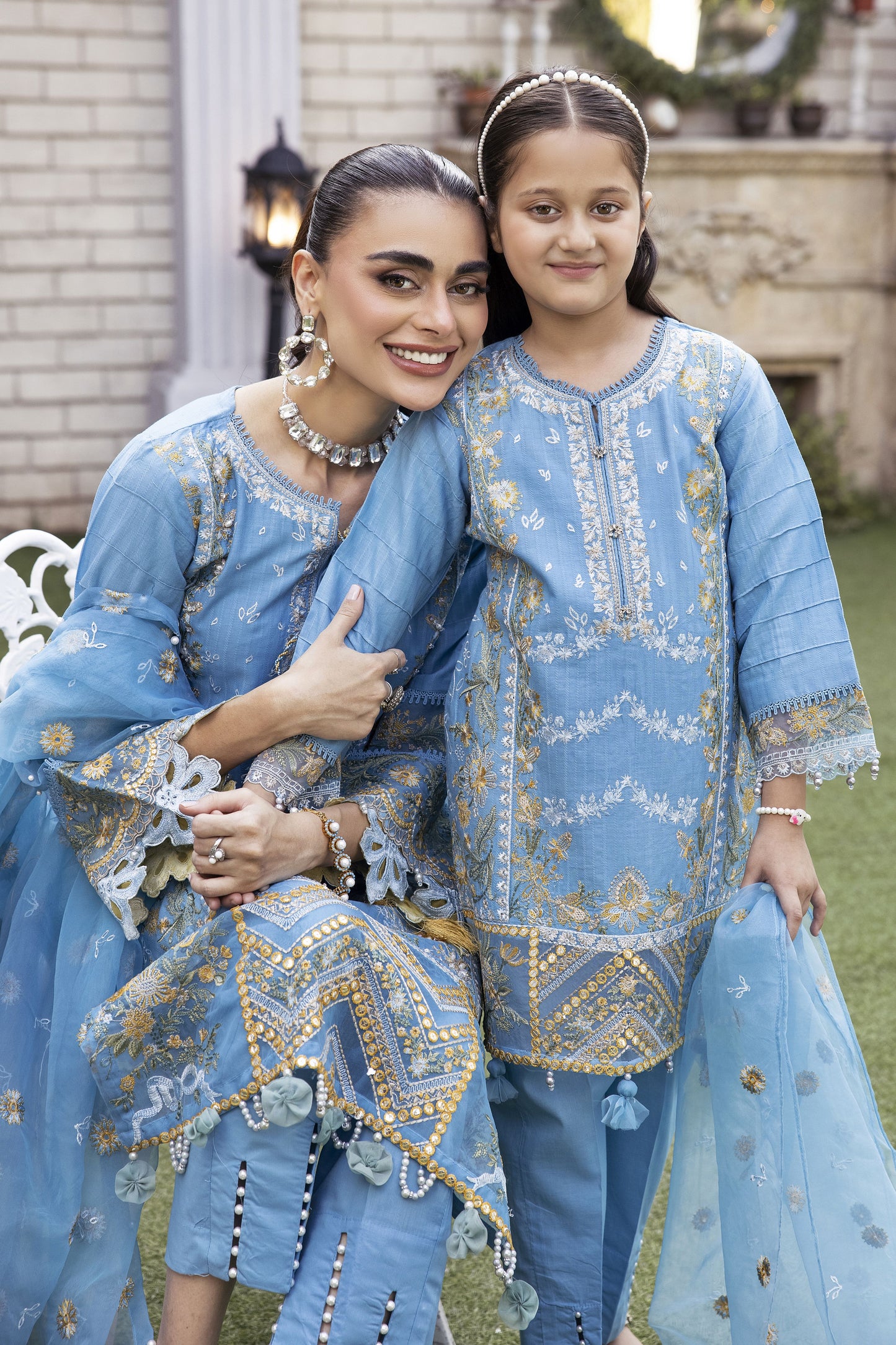 Luxury Jacquard EID Collection For Girls by Mona MJG1