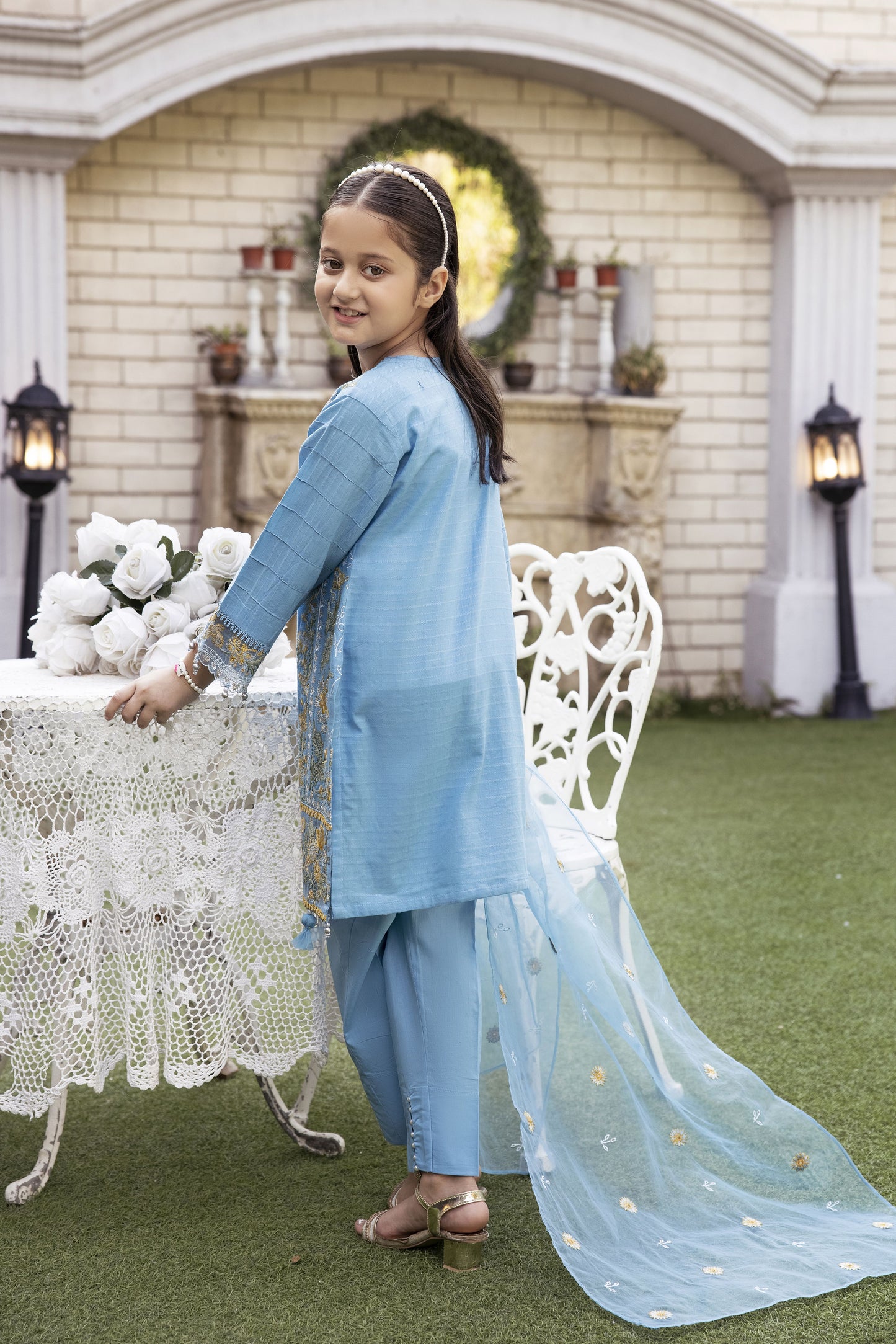 Luxury Jacquard EID Collection For Girls by Mona MJG1