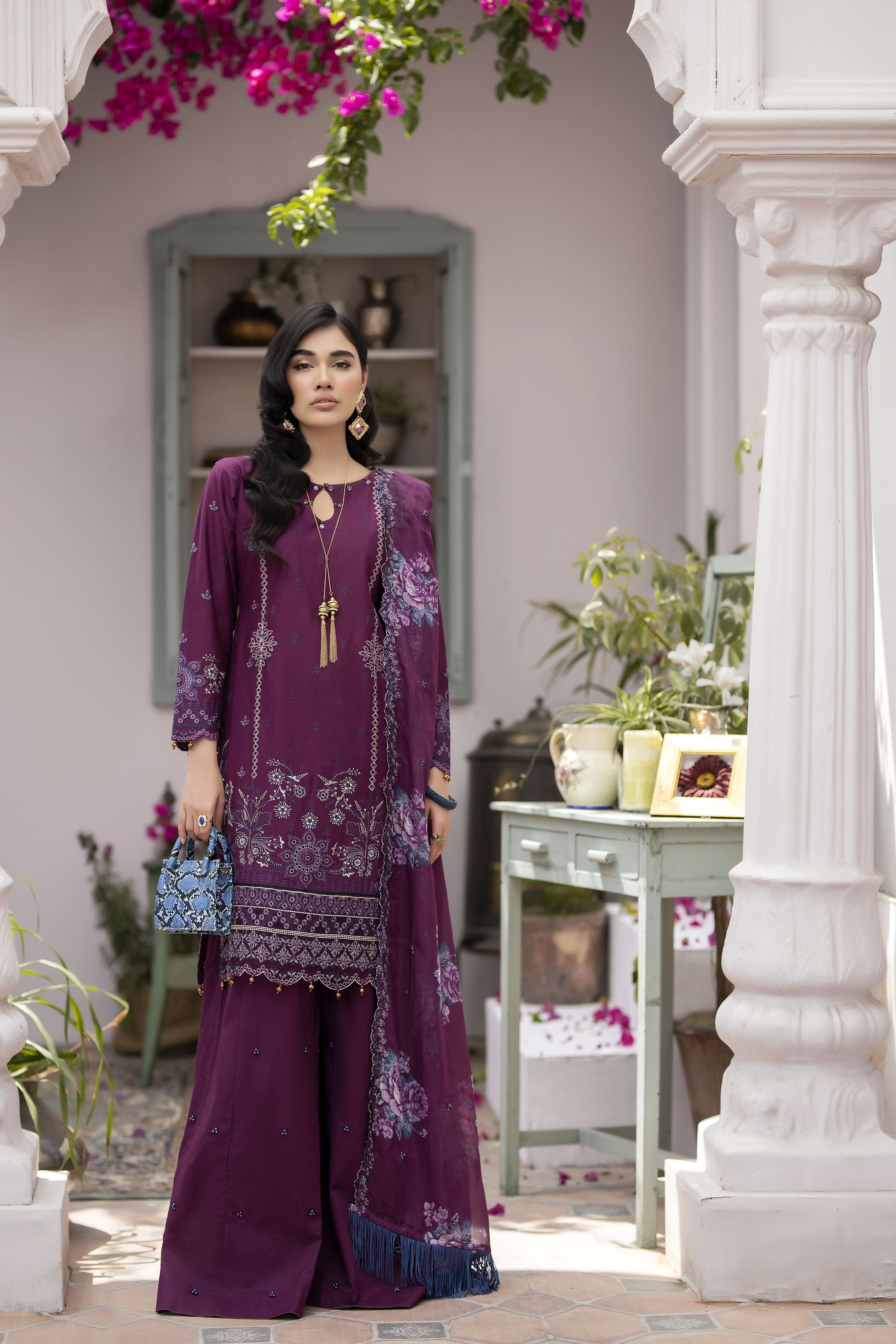 Elyna by Mona Cotton Chikankari EMCC5