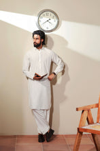 Ally's Classic White Wash & Wear Kurta Shalwar – Ready to Wear | MBA2