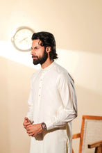 Ally's Off-White Wash & Wear Kurta Shalwar – Ready to Wear | MBA4