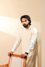 Ally's Off-White Wash & Wear Kurta Shalwar – Ready to Wear | MBA4