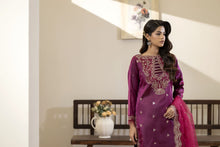 Magenta Embroidered Silk Dress with Sequins – Mehek by Mona MBM3