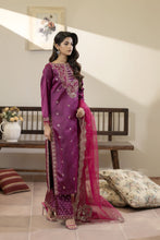 Magenta Embroidered Silk Dress with Sequins – Mehek by Mona MBM3