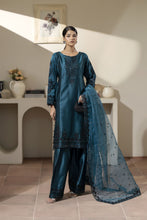 Teal Blue Embroidered Silk Farshi Salwar Suit Pakistani Outfit– Mehek by Mona MBM4