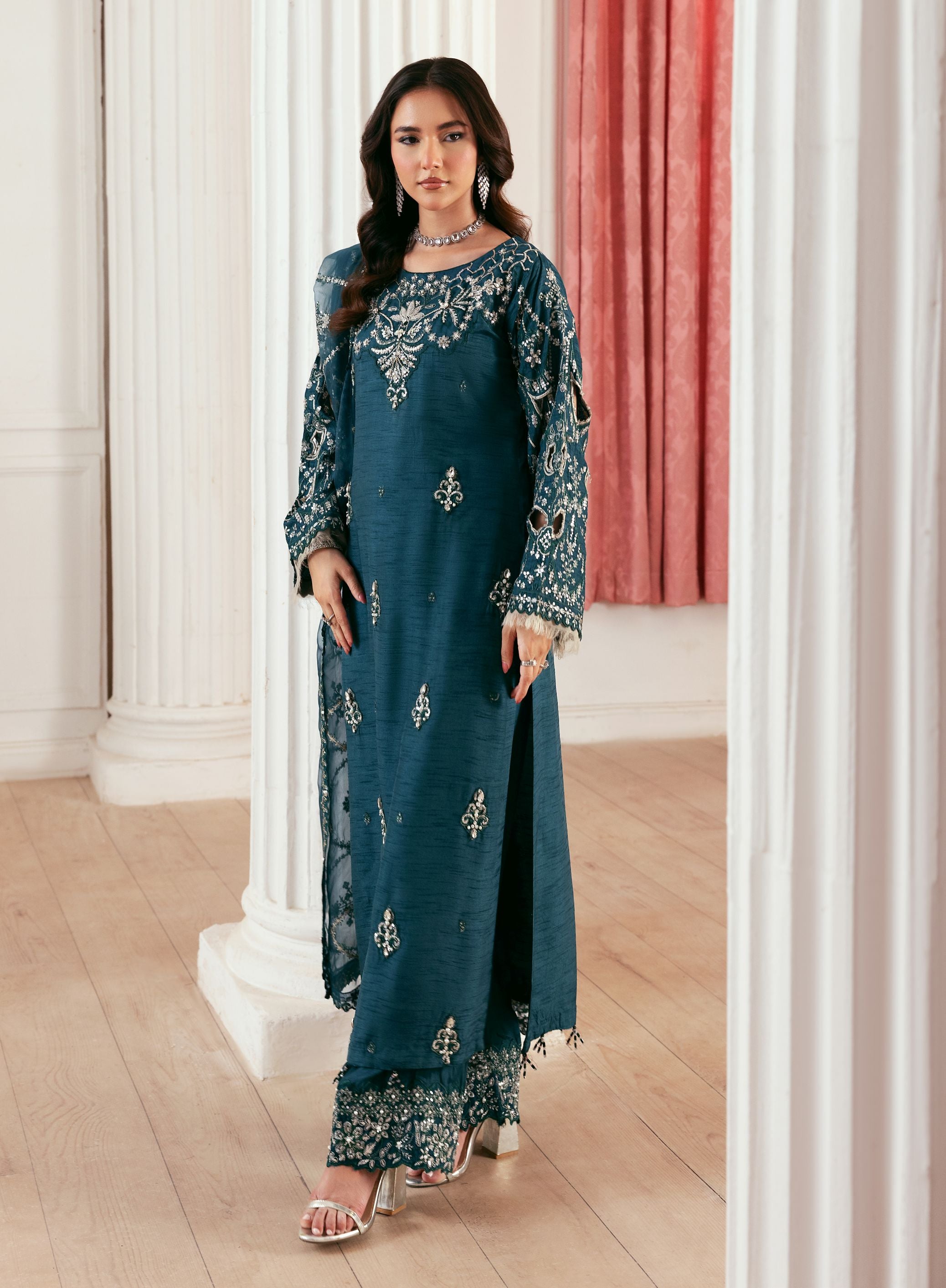 Zehra by Ain Raw Silk Festive Designer Womenswear ZAR1