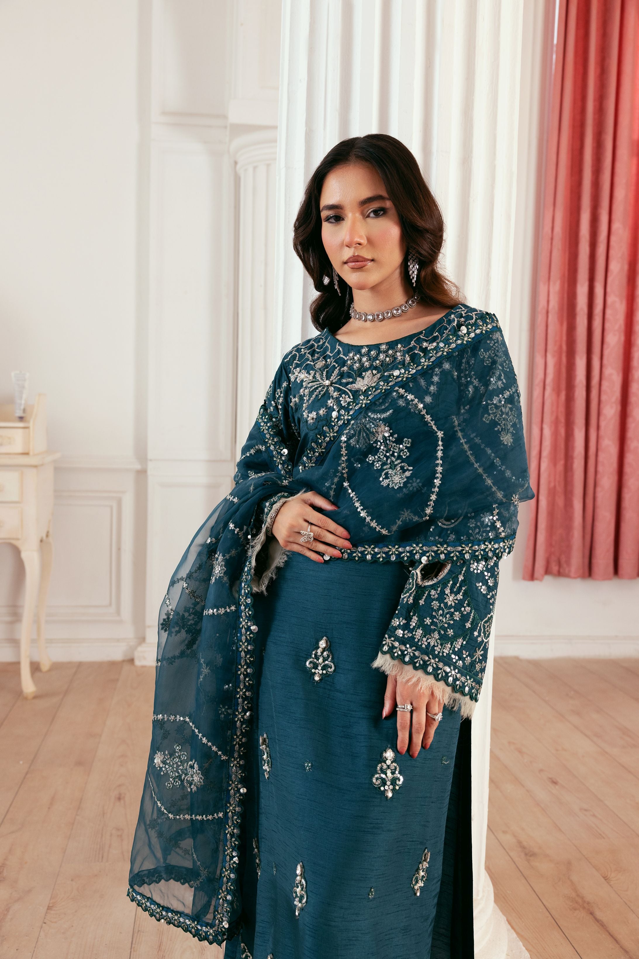 Zehra by Ain Raw Silk Festive Designer Womenswear ZAR1