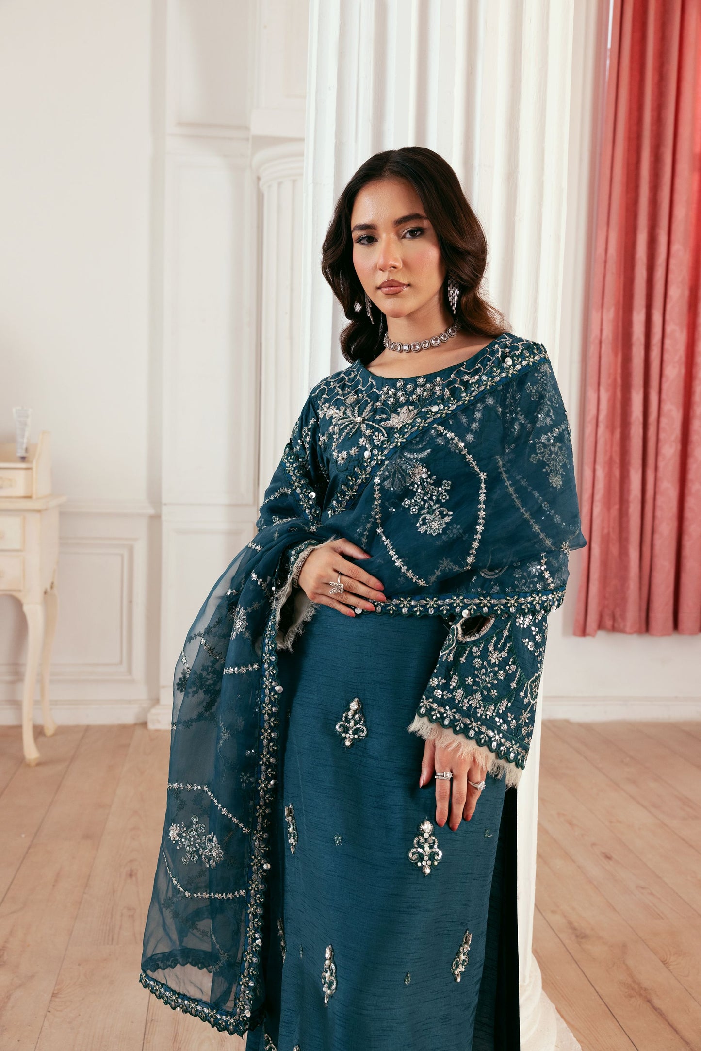 Zehra by Ain Raw Silk Festive Designer Womenswear ZAR1