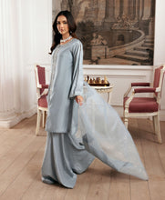 Zehra by Ain Raw Silk Gharara Festive Designer Womenswear ZAR3